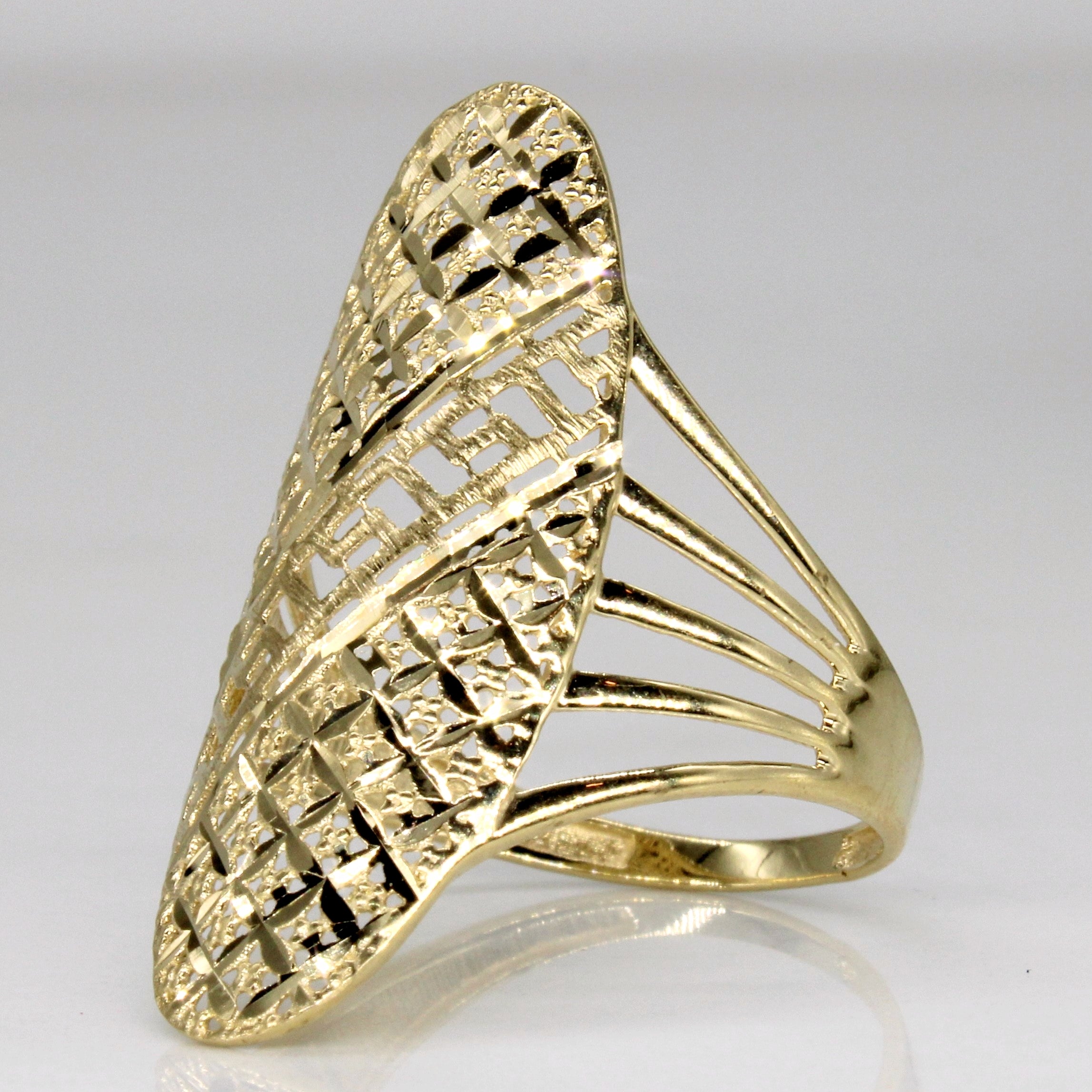 Bague en or jaune 18 carats | Taille 6,75 |