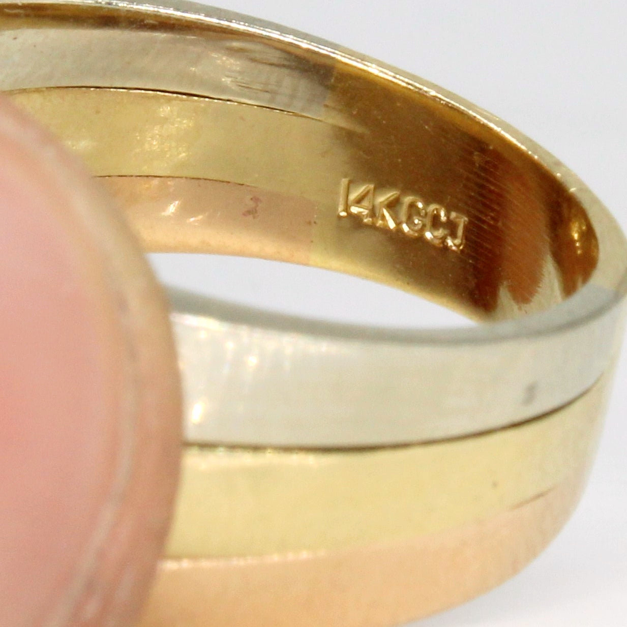 14k Tri Tone Gold Ring | SZ 6.75 |