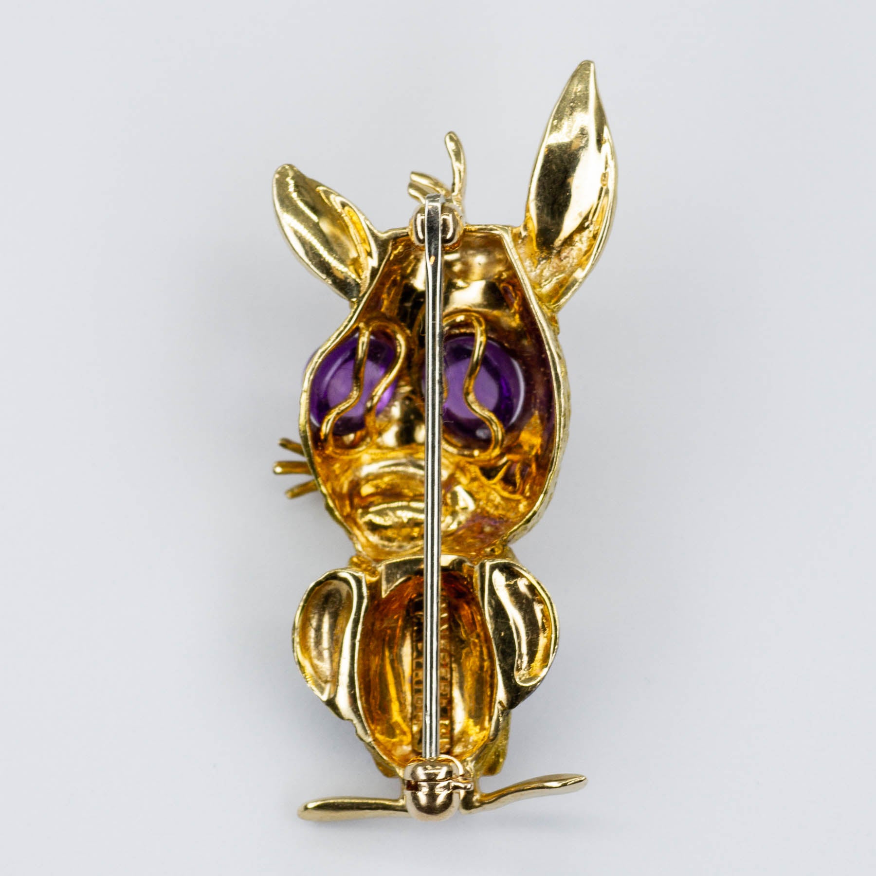 Vintage Dan Frere Amethyst and Enamel Rabbit Brooch – 100 Ways