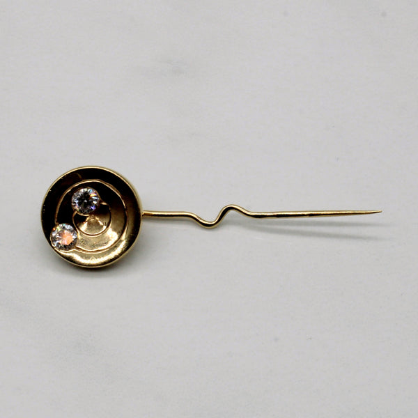 Diamond 14k Pin Brooch | 0.34ctw |