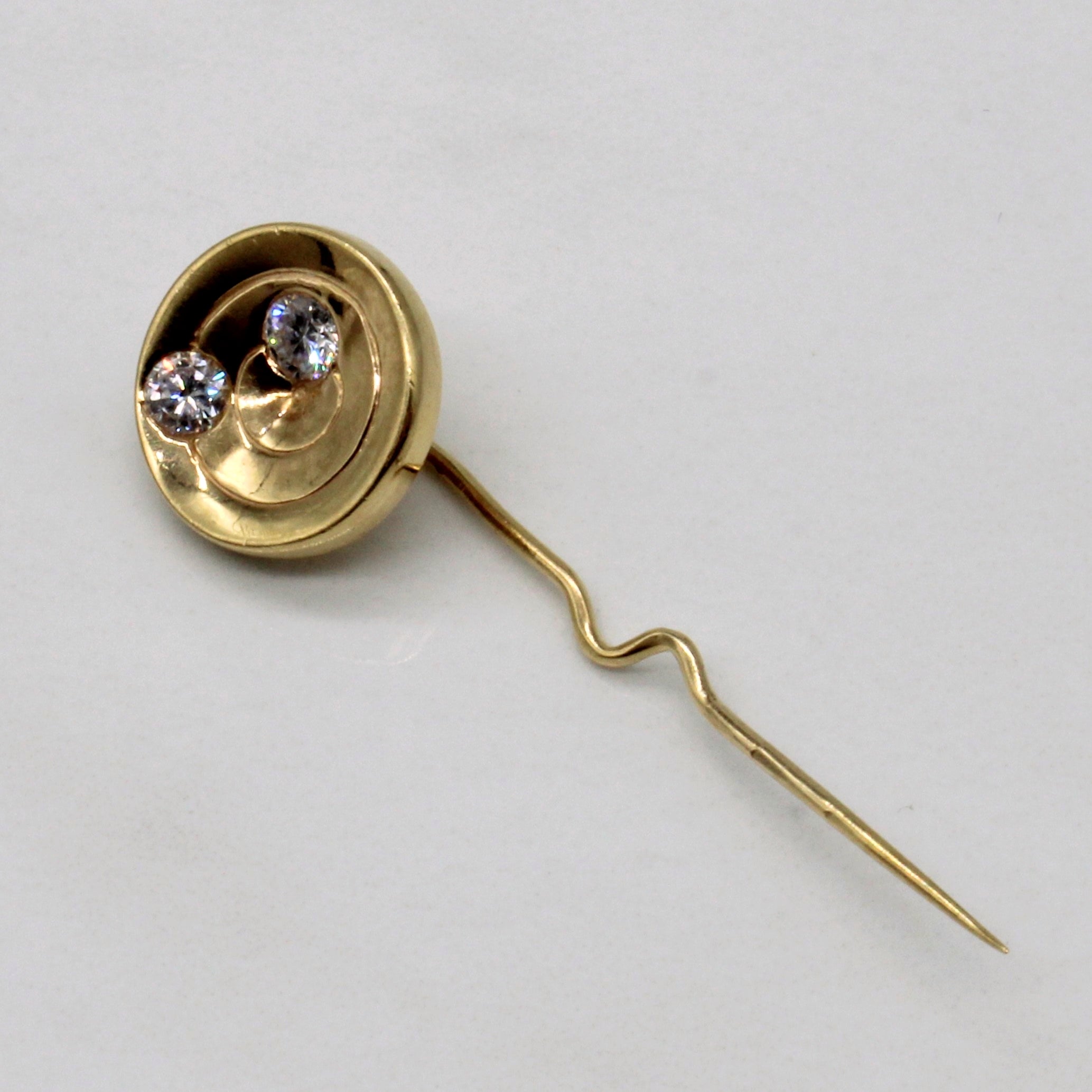 Diamond 14k Pin Brooch | 0.34ctw |