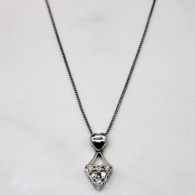 Diamond Pendant & Necklace | 0.15ctw | 16