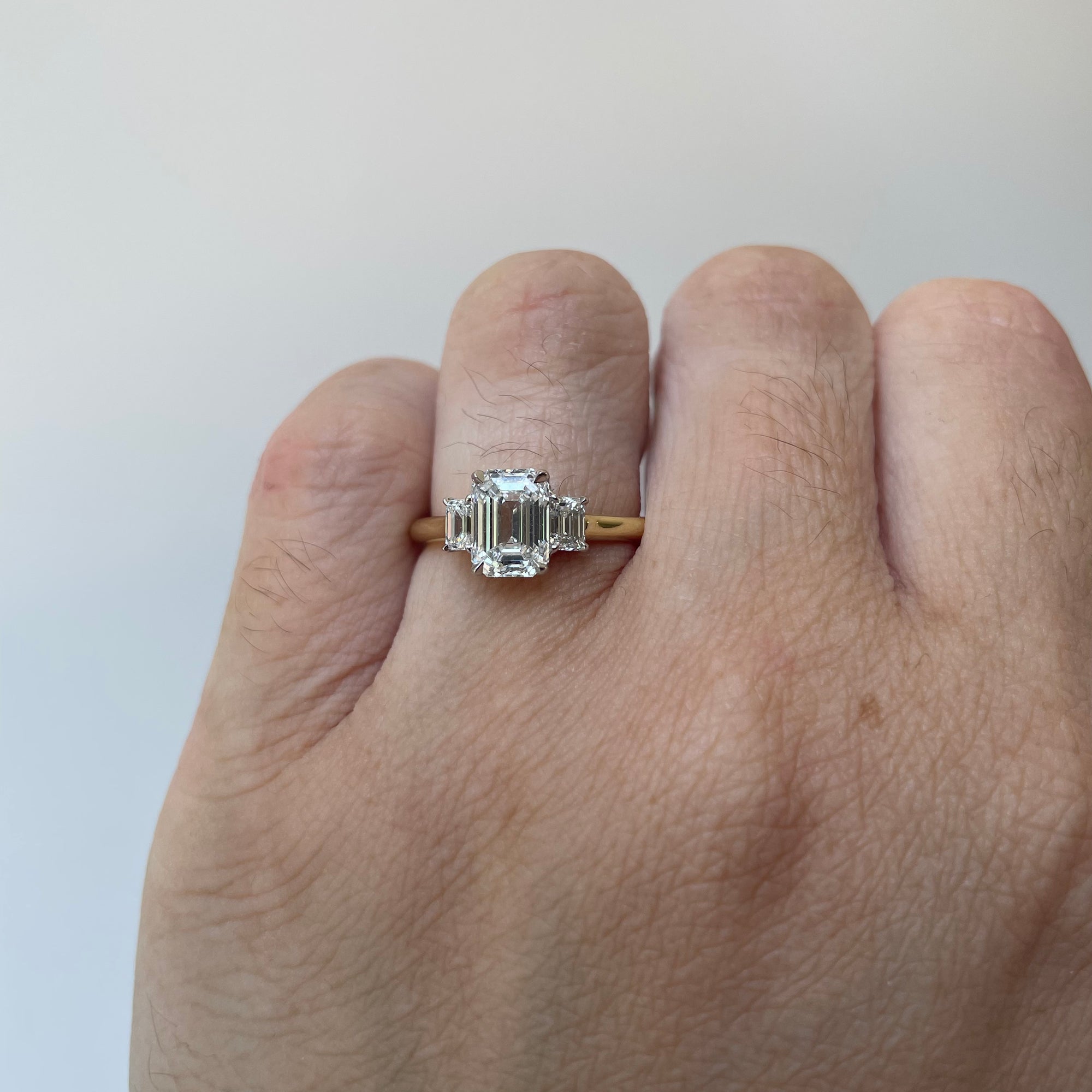 Emerald Cut Diamond Engagement Ring | 2.03ctw IF G/H | SZ 6.25 |