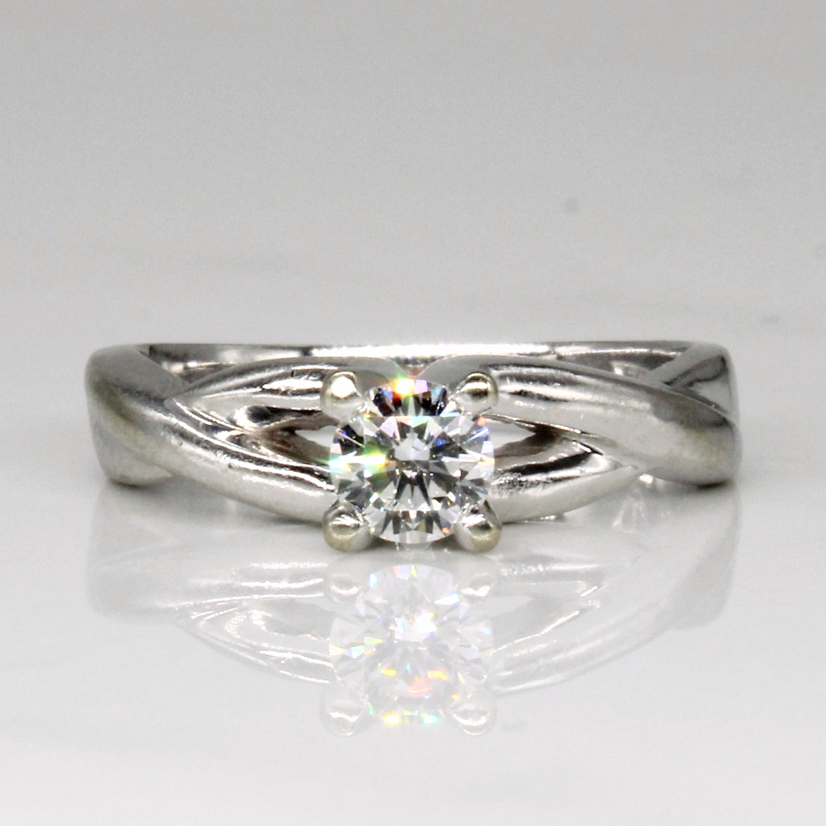 High Set Diamond Engagement Ring | 0.45ct | SZ 6.25