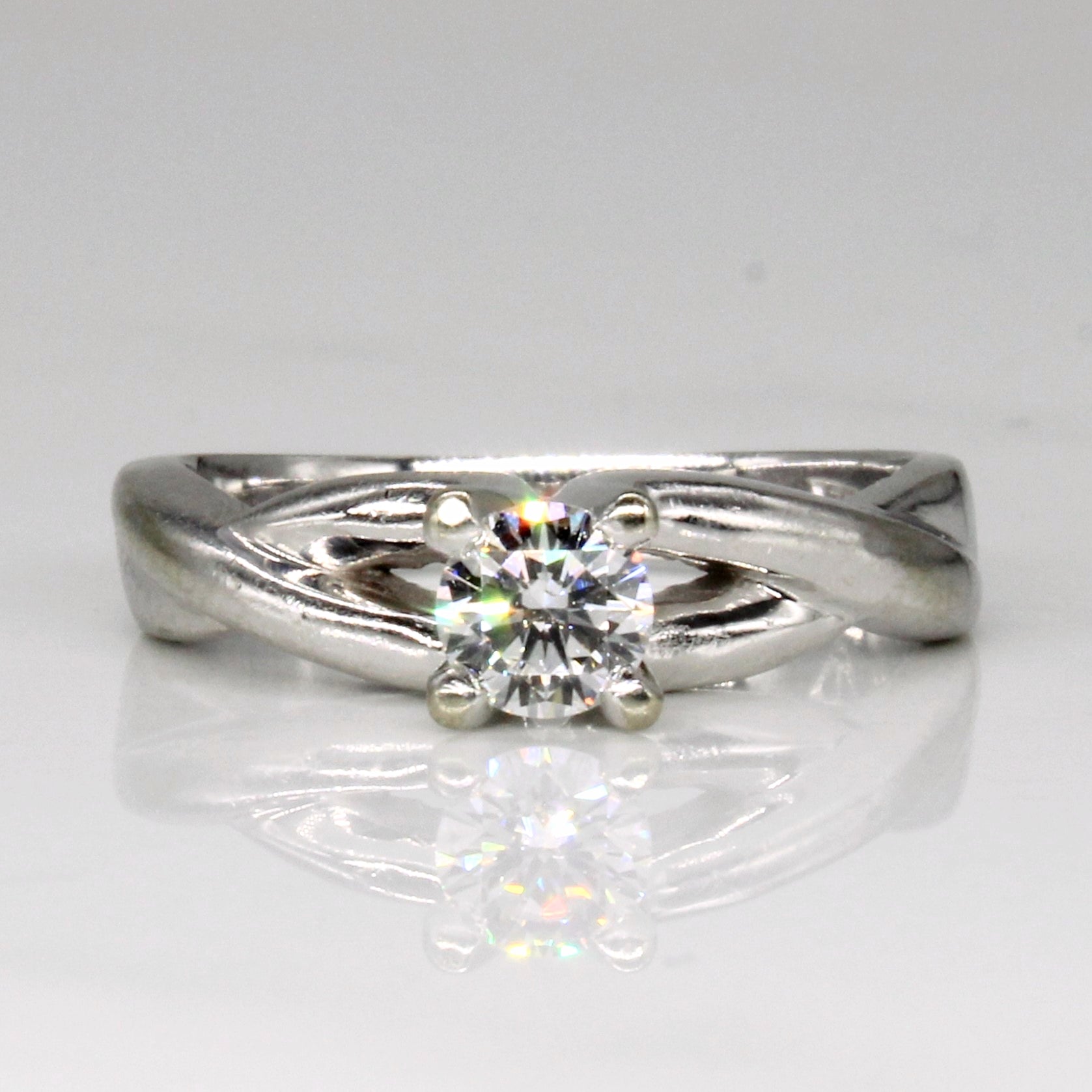 High Set Diamond Engagement Ring | 0.45ct | SZ 6.25 |