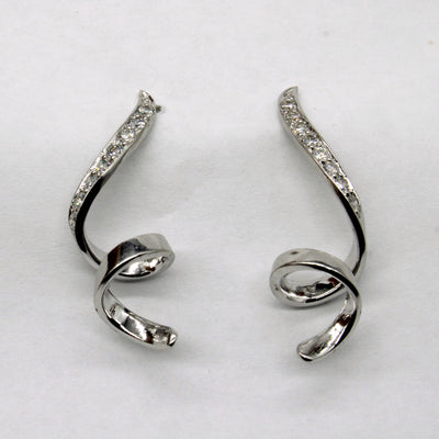 Diamond Spiral Earrings | 0.12ctw |