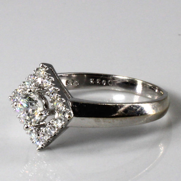 Halo Style Diamond Engagement Ring | 0.52ctw | SZ 7.25 |