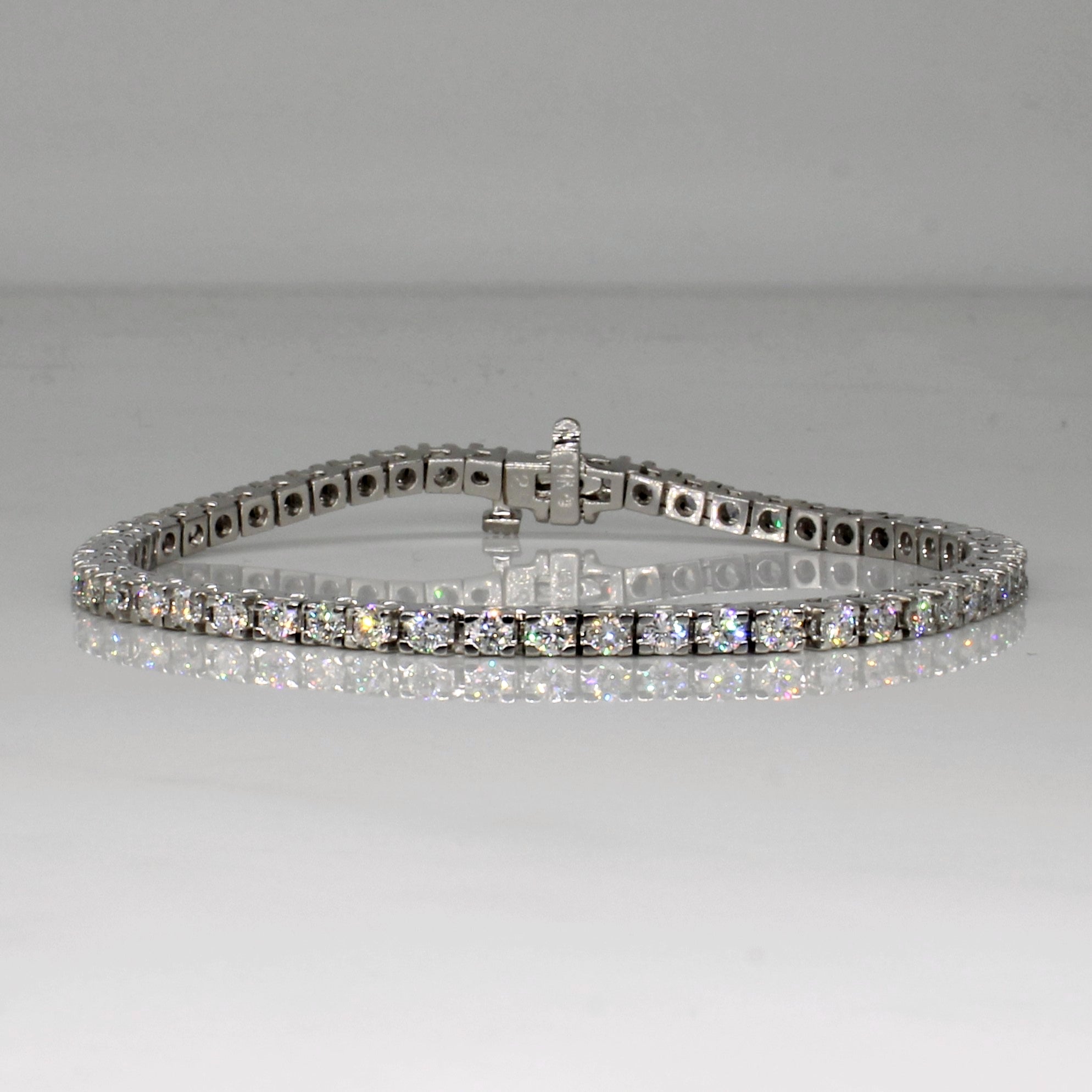 Bracelet de tennis en diamants | 2,75 ct | 17,8 cm | 