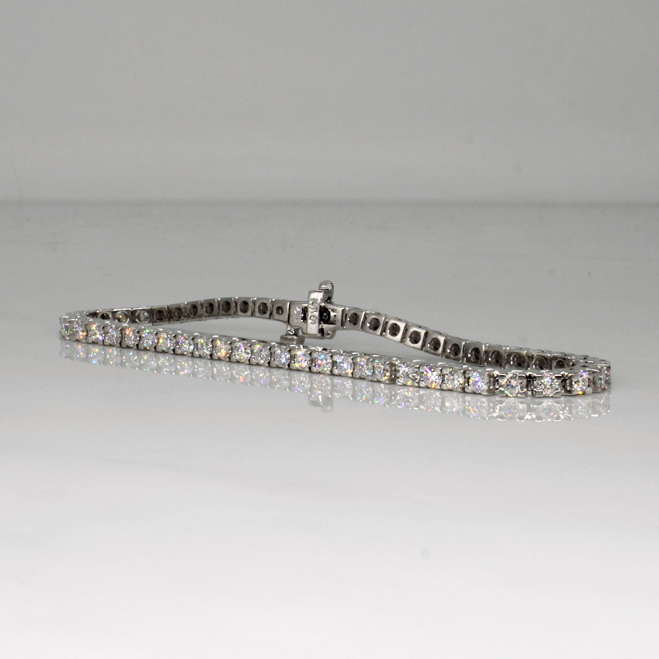 Bracelet de tennis en diamants | 2,75 ct | 17,8 cm | 