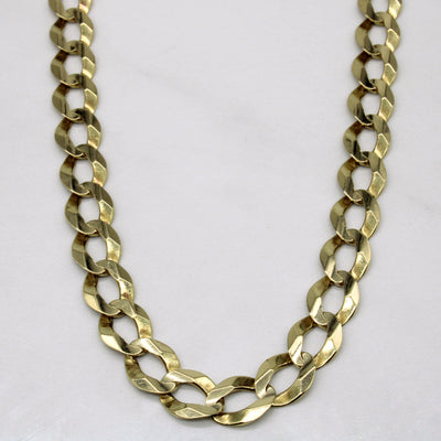 10k Yellow Gold Cuban Link Chain | 25