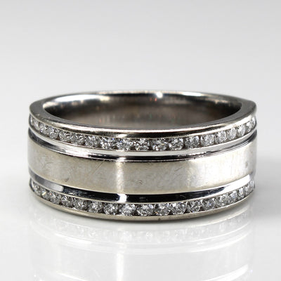 Double Row Channel Set Diamond Ring | 0.38ctw | SZ 7 |