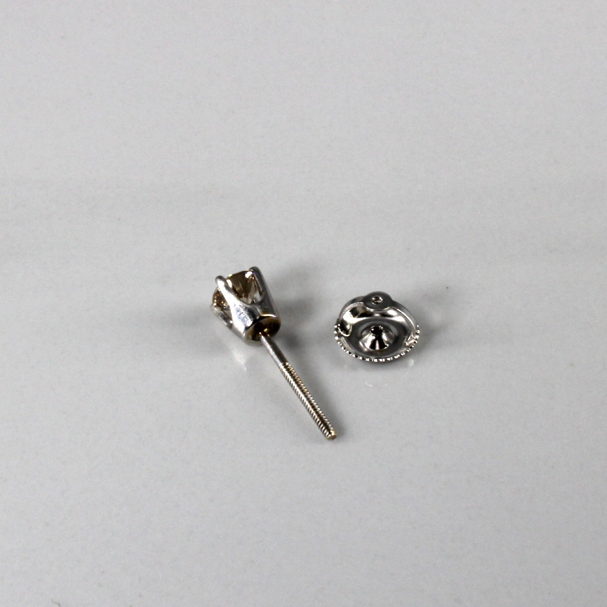 Solitaire Diamond White Gold Studs | 0.45ctw |