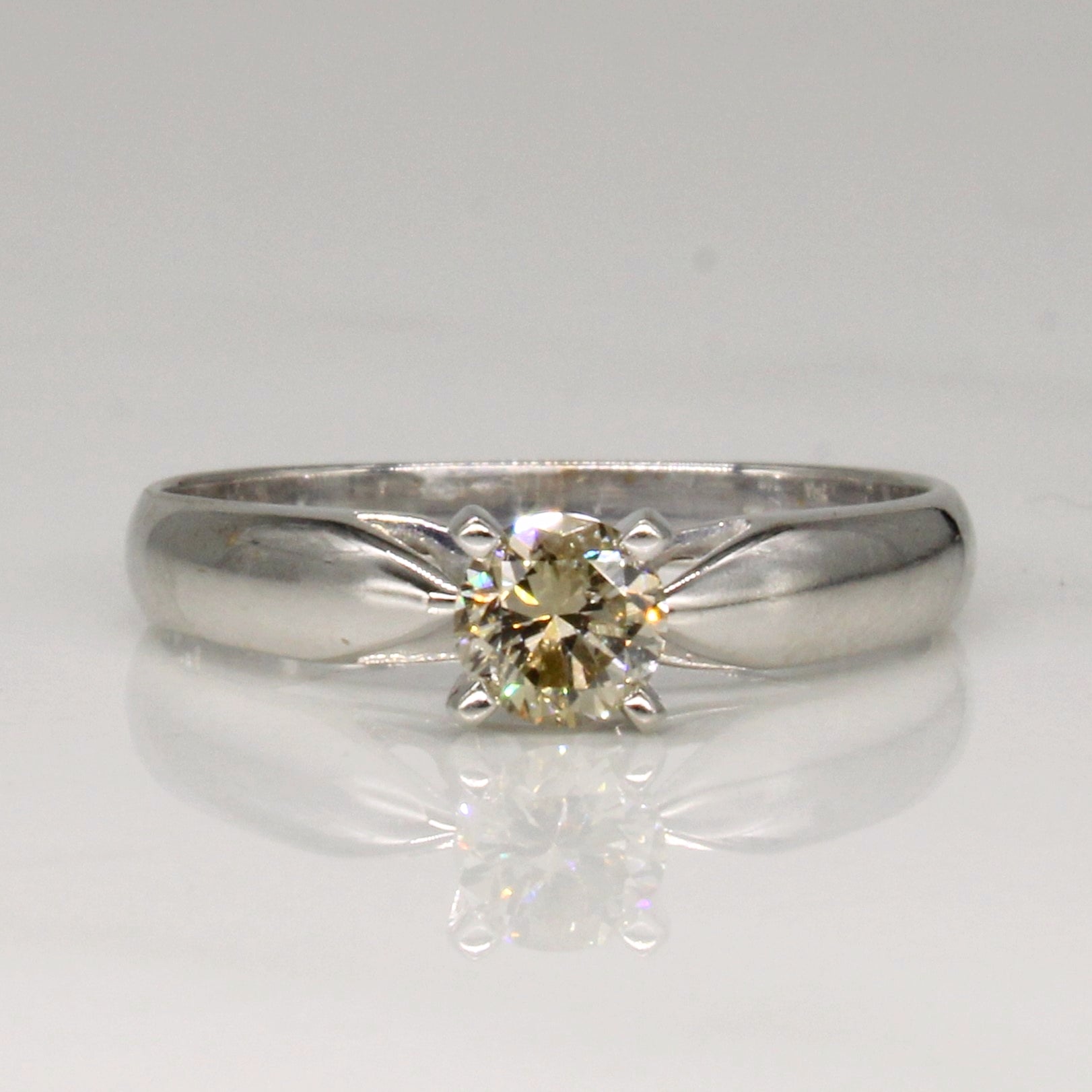 Bague sertie de diamants style cathédrale | 0,32 ct | Taille 6,75 | 