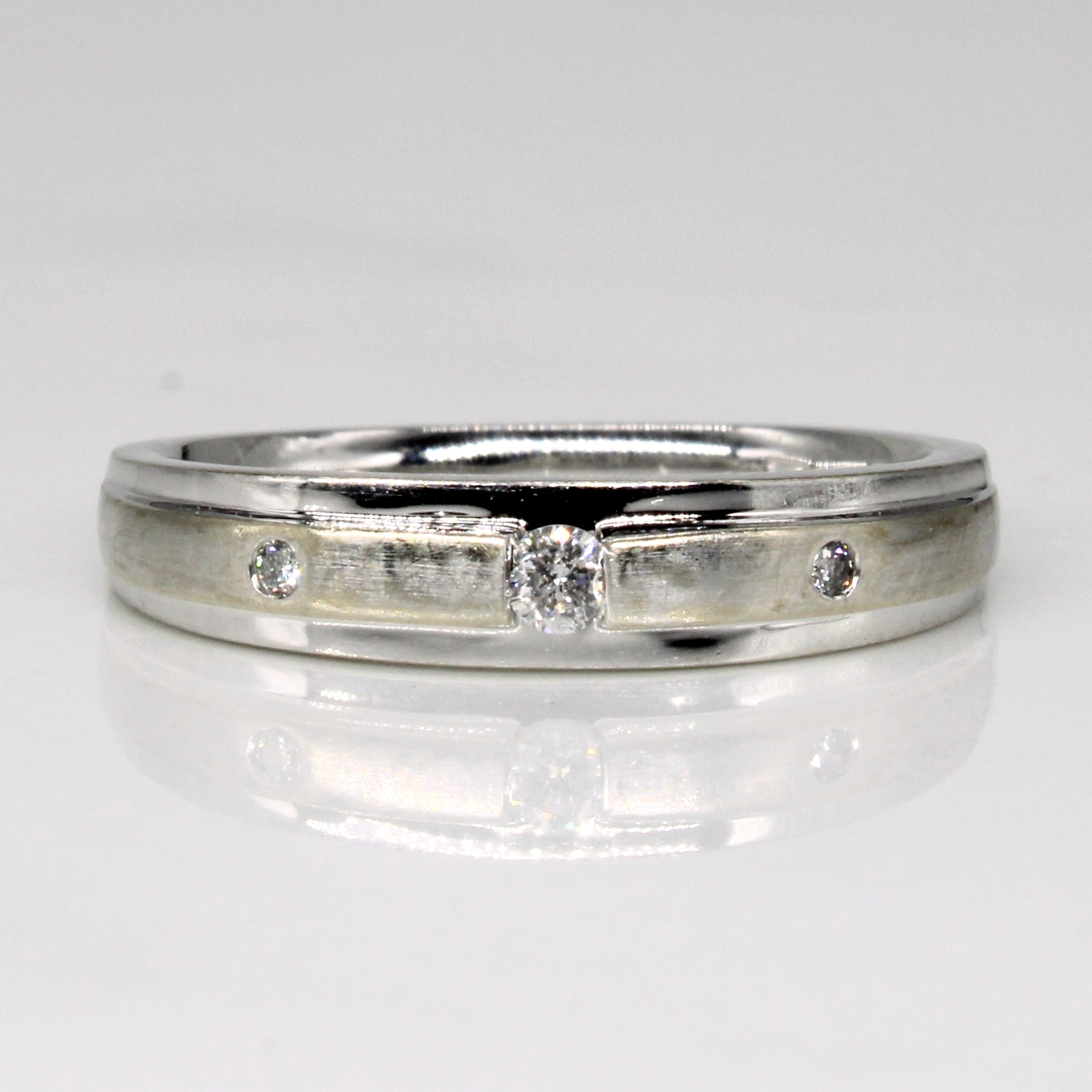 Three Stone Diamond Ring | 0.06ctw | SZ 6.75 |