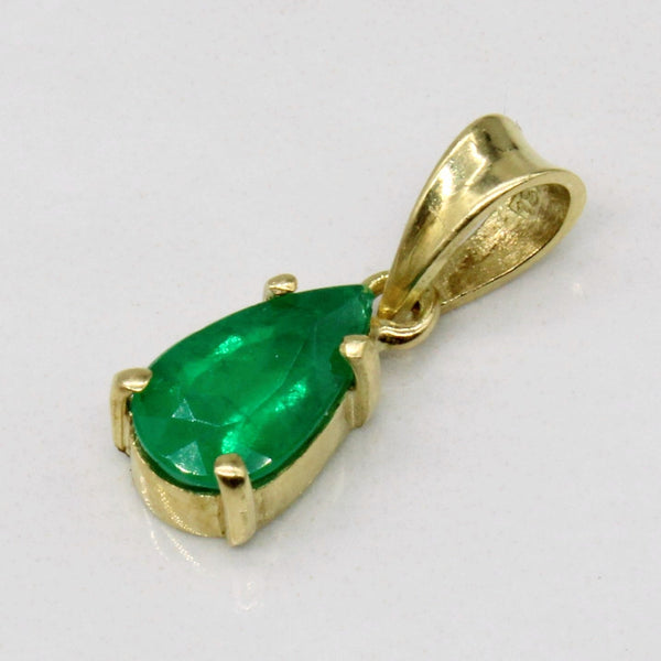 Synthetic Emerald Pendant | 1.10ct |