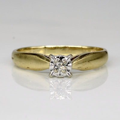 Single Stone Diamond Ring | 0.03ct | SZ 5.75 |