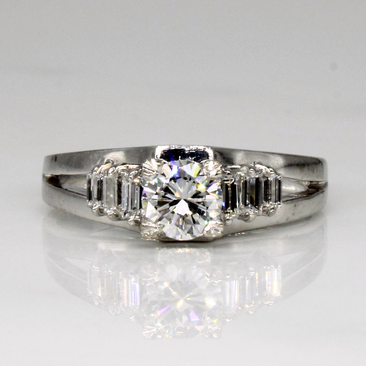 High Set Diamond Engagement Ring | 0.54ctw | SZ 5.5