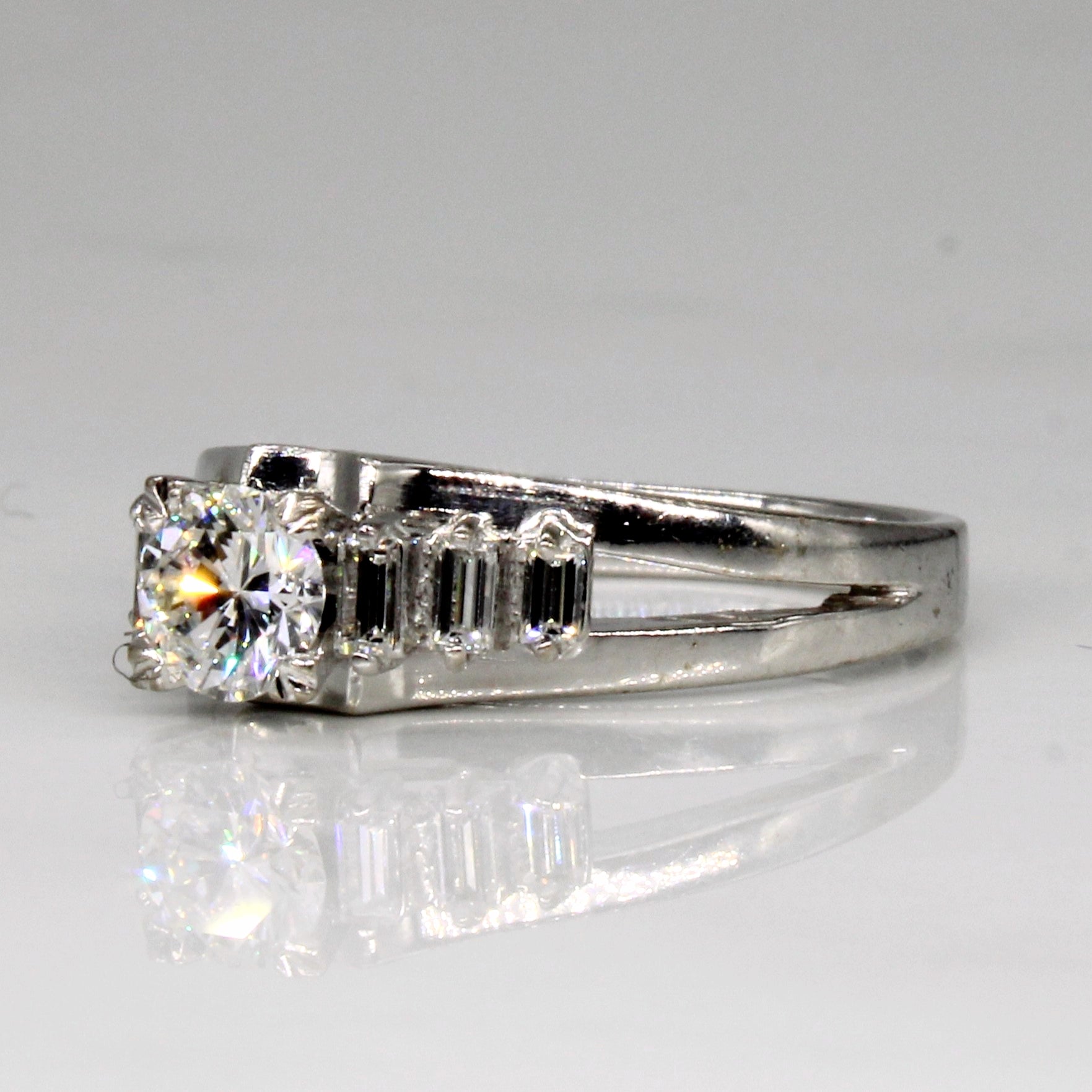 High Set Diamond Engagement Ring | 0.54ctw | SZ 5.5 |