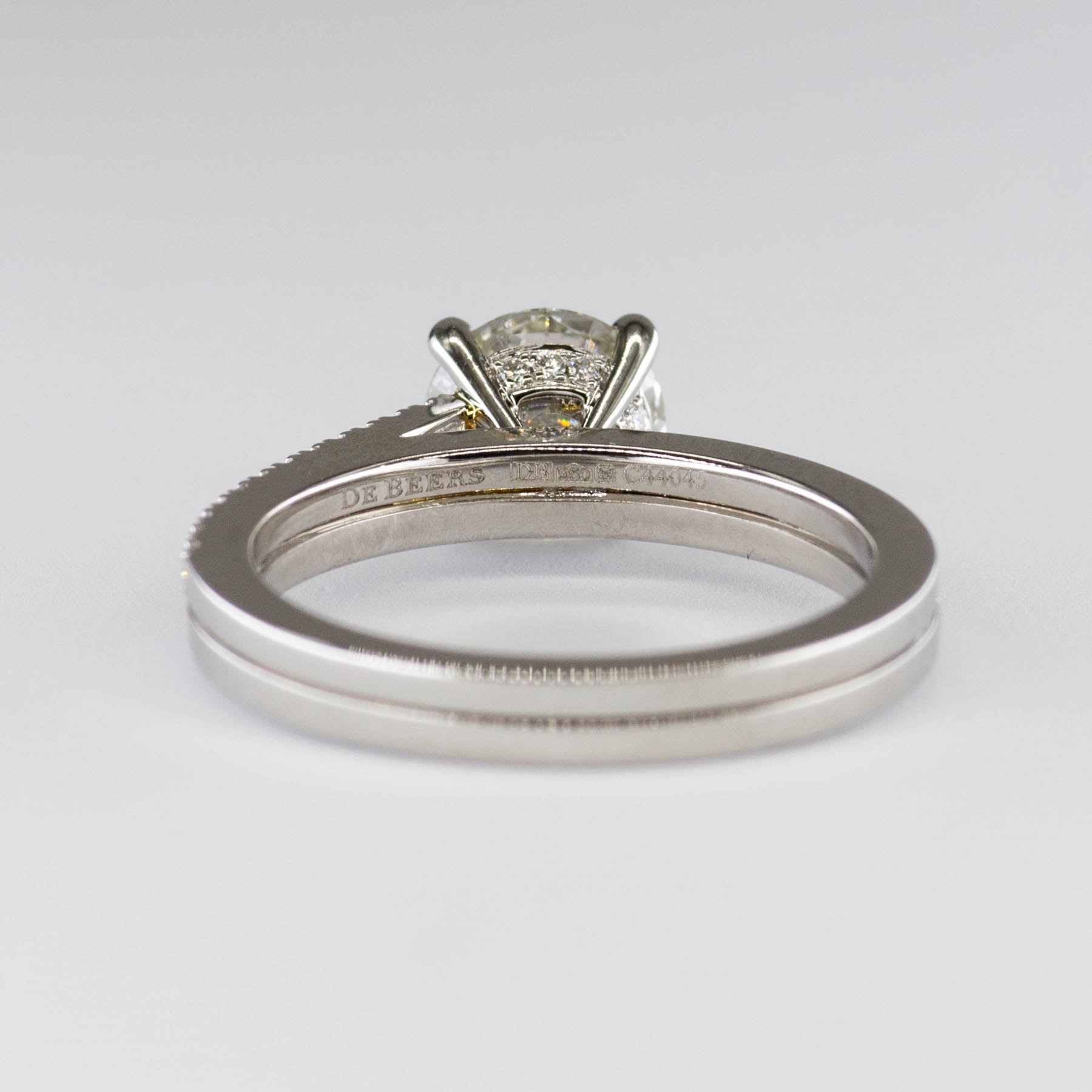 De Beers' The Promise Platinum Engagement Ring | 1.14ctw | SZ 4.75 |