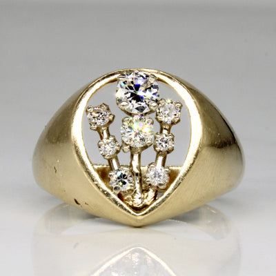 Ornate Diamond Ring | 0.67ctw | SZ 10.25 |
