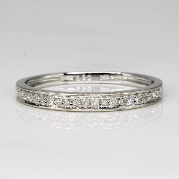 Semi Eternity Diamond Ring | 0.19ctw | SZ 6.25 |