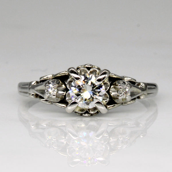 Diamond Three Stone Ring | 0.40ctw | SZ 7.5 |