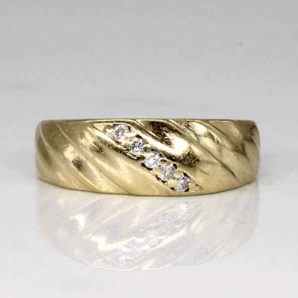 Diamond Waterfall Ring | 0.05ctw | SZ 5.75 |