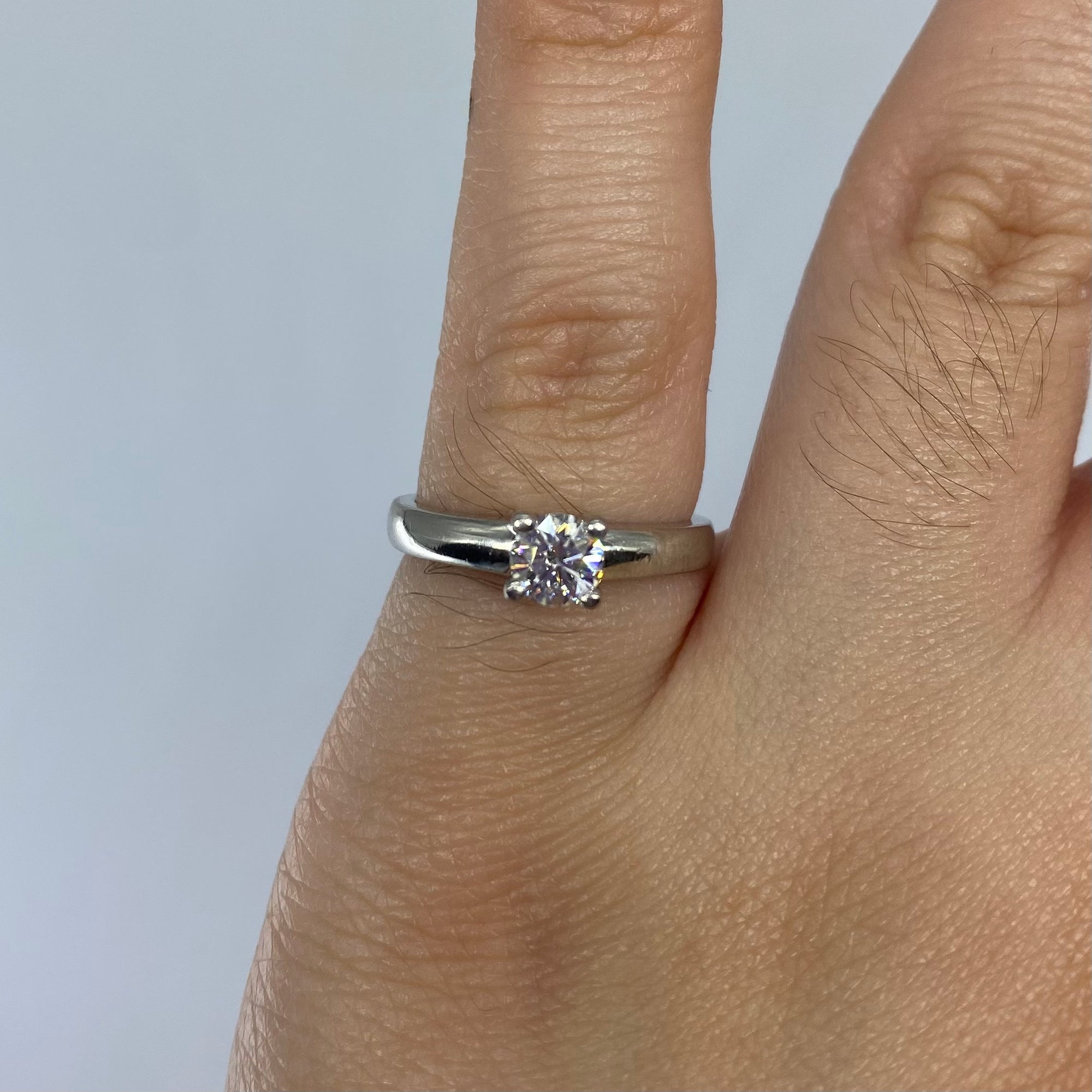 'Birks' Solitaire Diamond Engagement Ring | 0.33ct | SZ 4.25 |