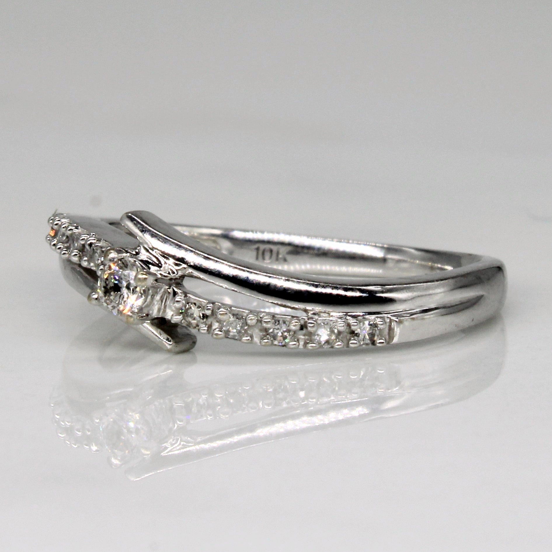 Diamond Waterfall Ring | 0.10ctw | SZ 5.5 |
