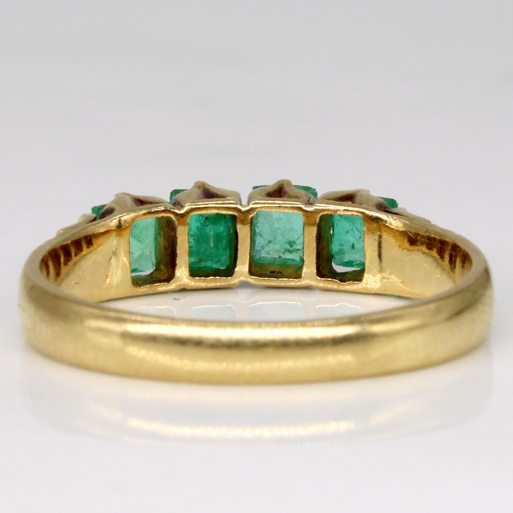 Square Step Cut Emerald Ring | 0.60ctw | SZ 6.5 |