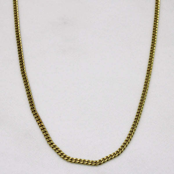 8k Yellow Gold Curb Chain | 20