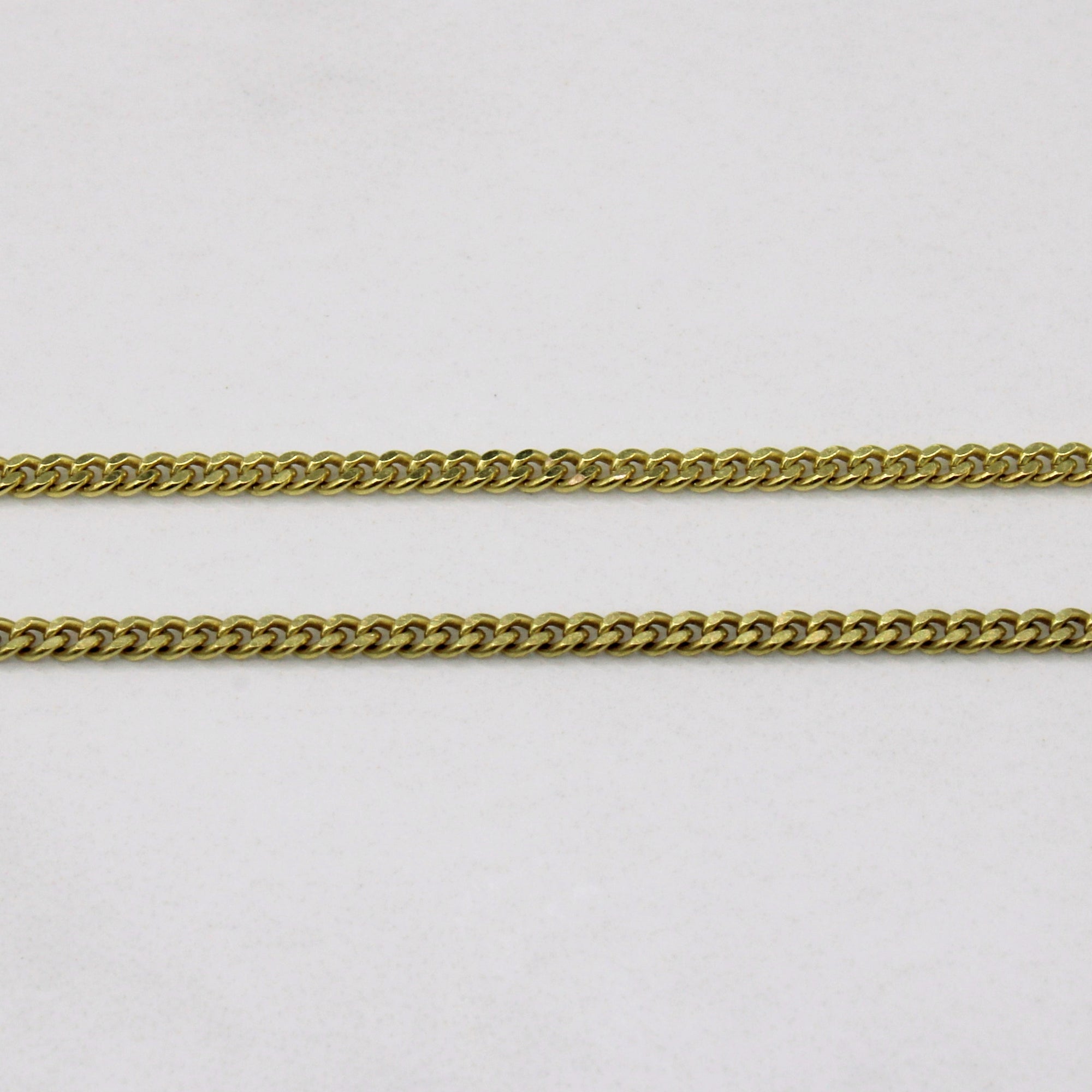 8k Yellow Gold Curb Chain | 20