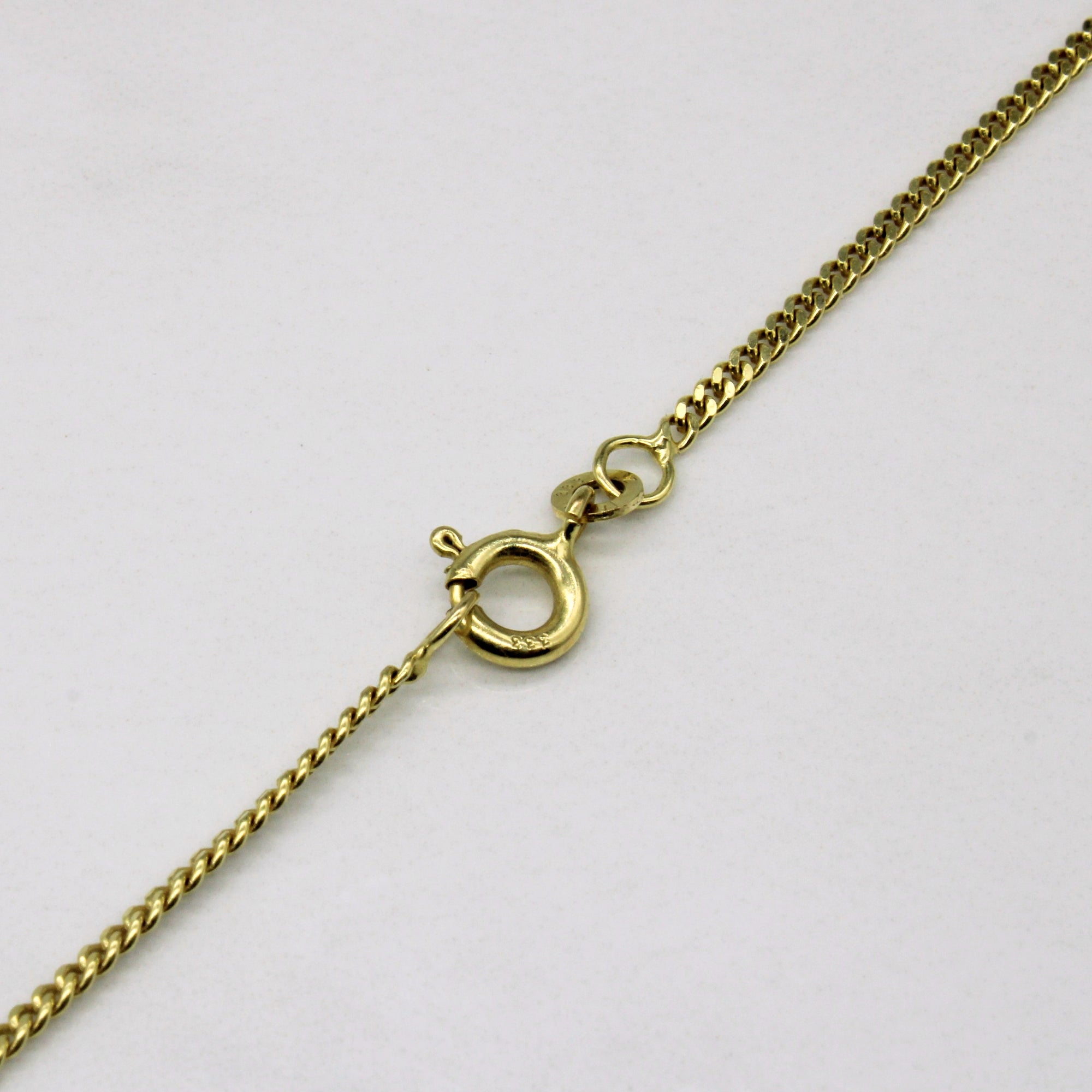 8k Yellow Gold Curb Chain | 20