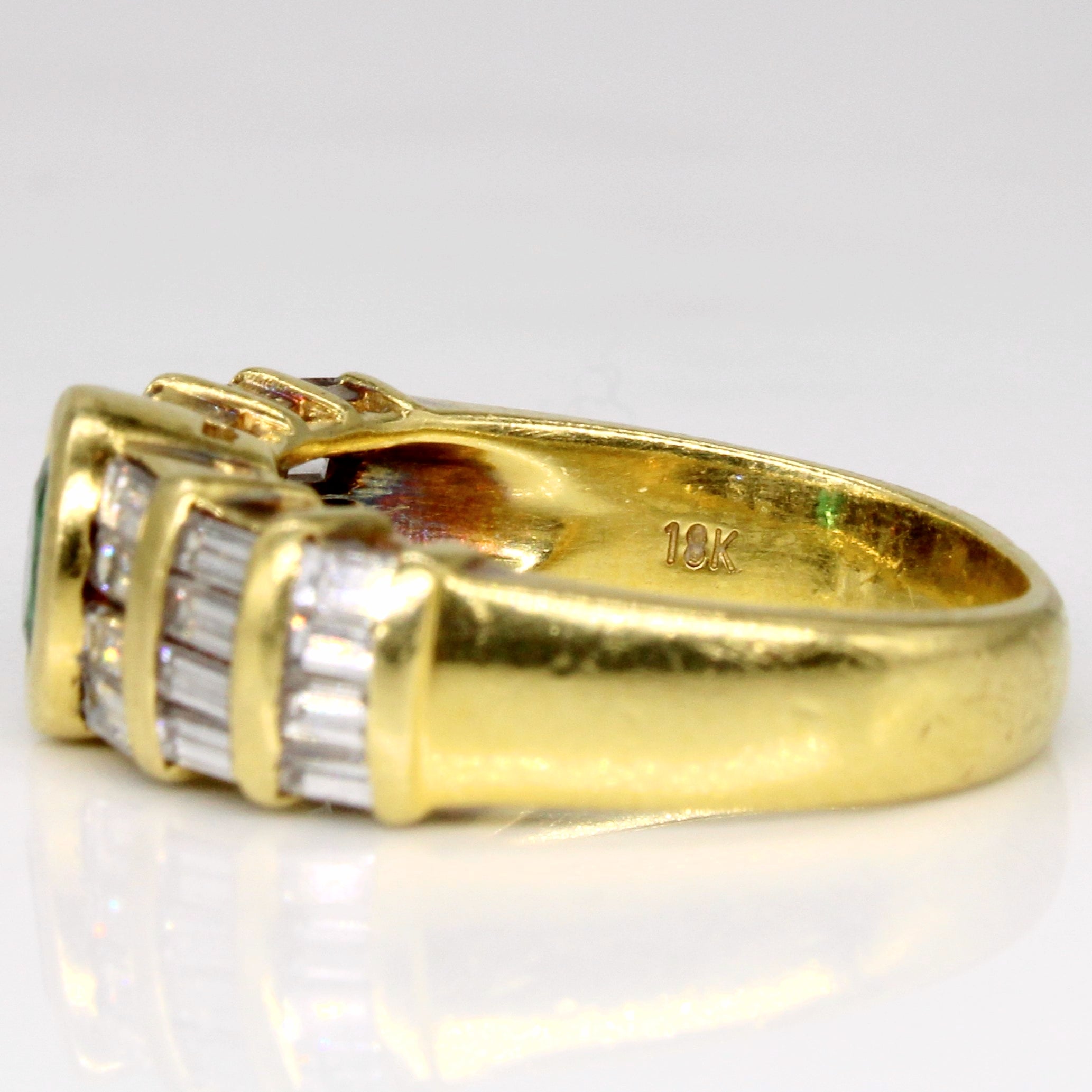 Diamond & Emerald Ring | 0.75ctw, 0.40ct | SZ 5.75 |