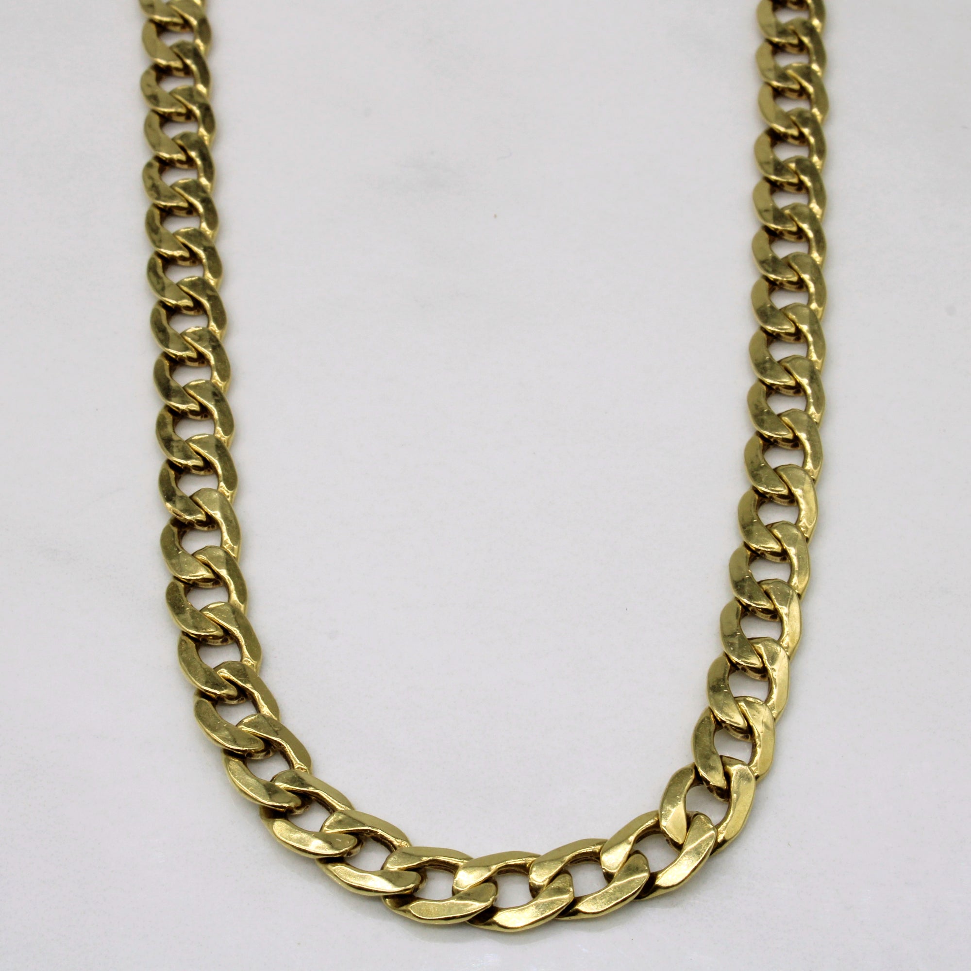 18k Yellow Gold Curb Link Chain | 20