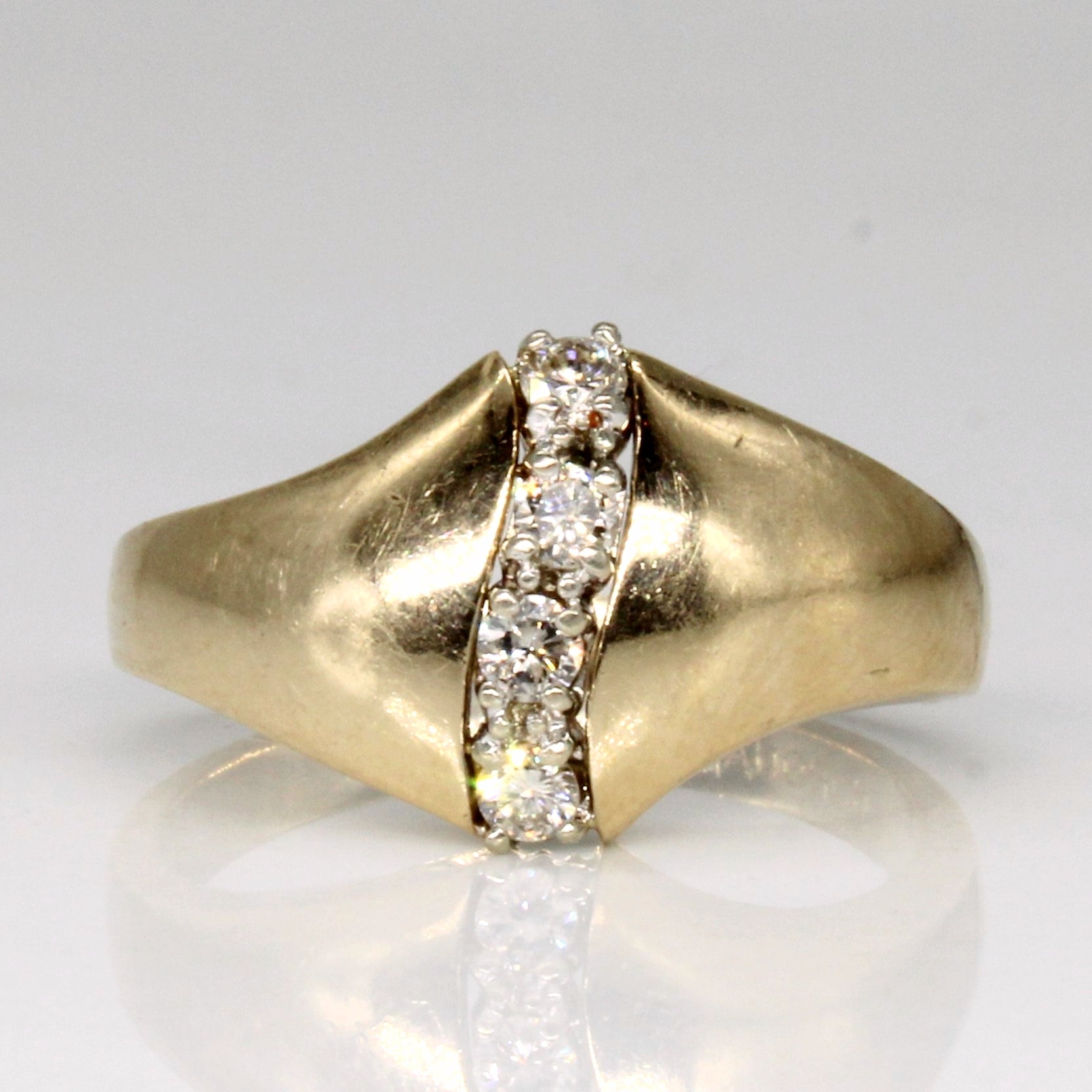 Diamond Waterfall Ring | 0.16ctw | SZ 6 |