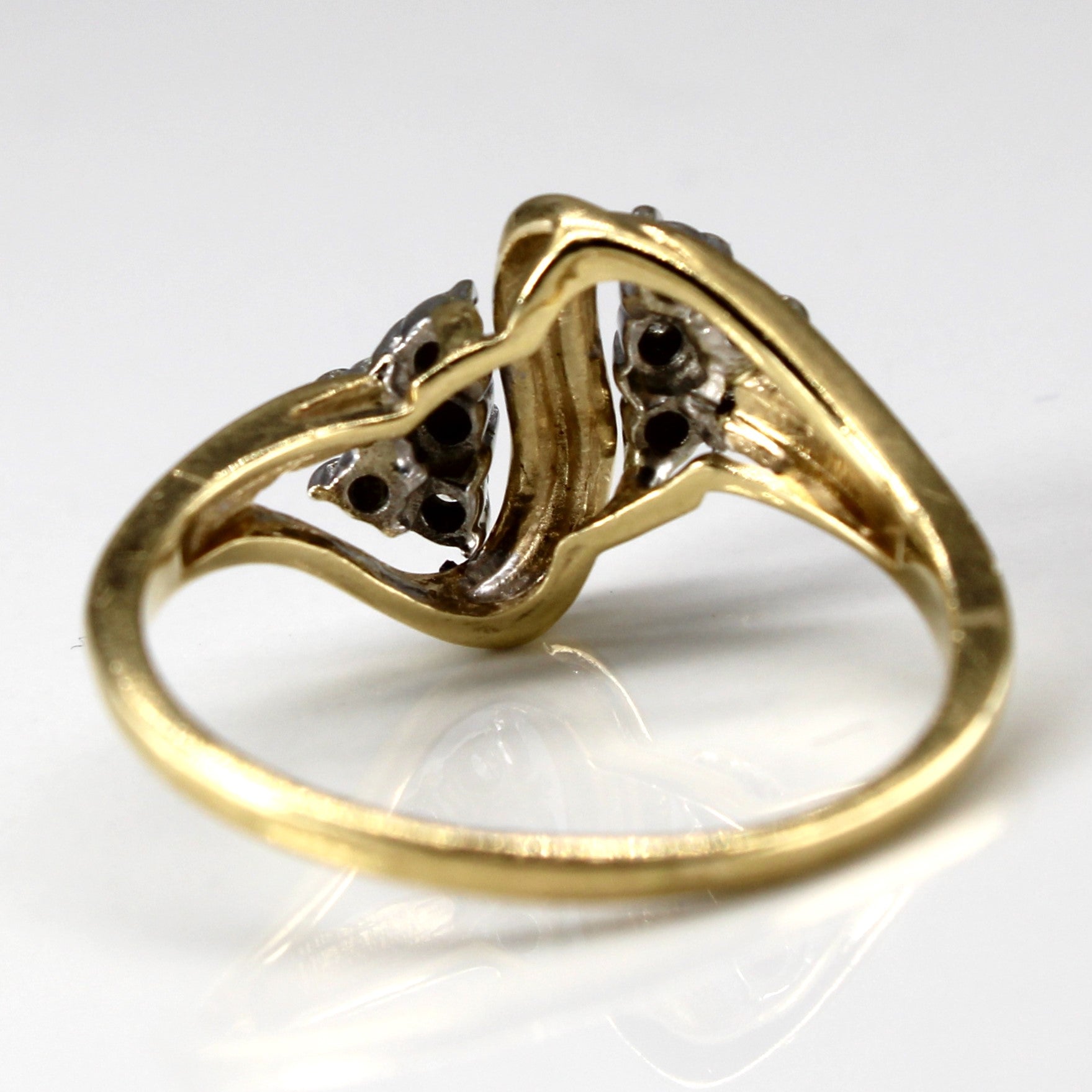 Cluster Diamond Bypass Ring | 0.20ctw | SZ 8.25 |