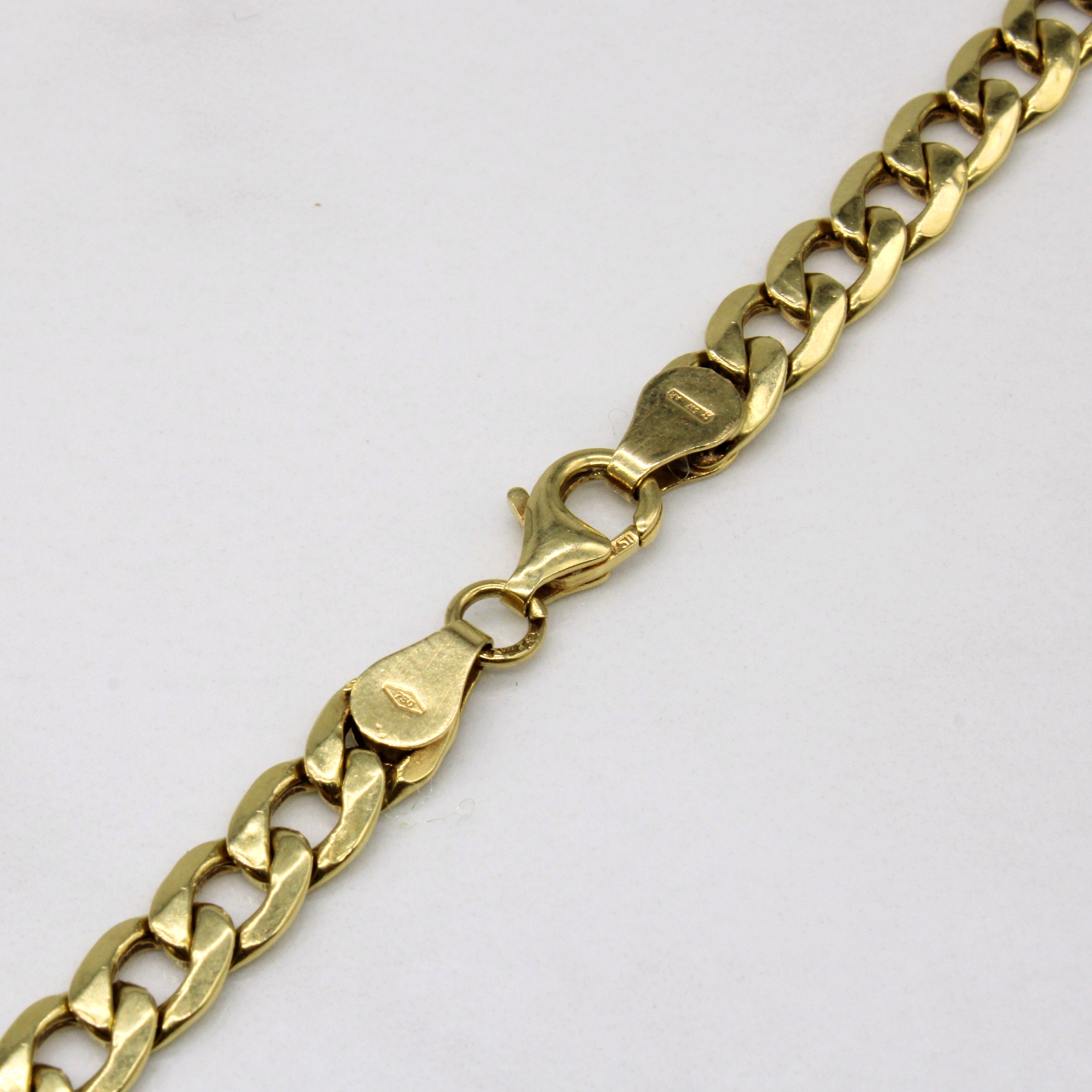 18k Yellow Gold Curb Link Chain | 20" |