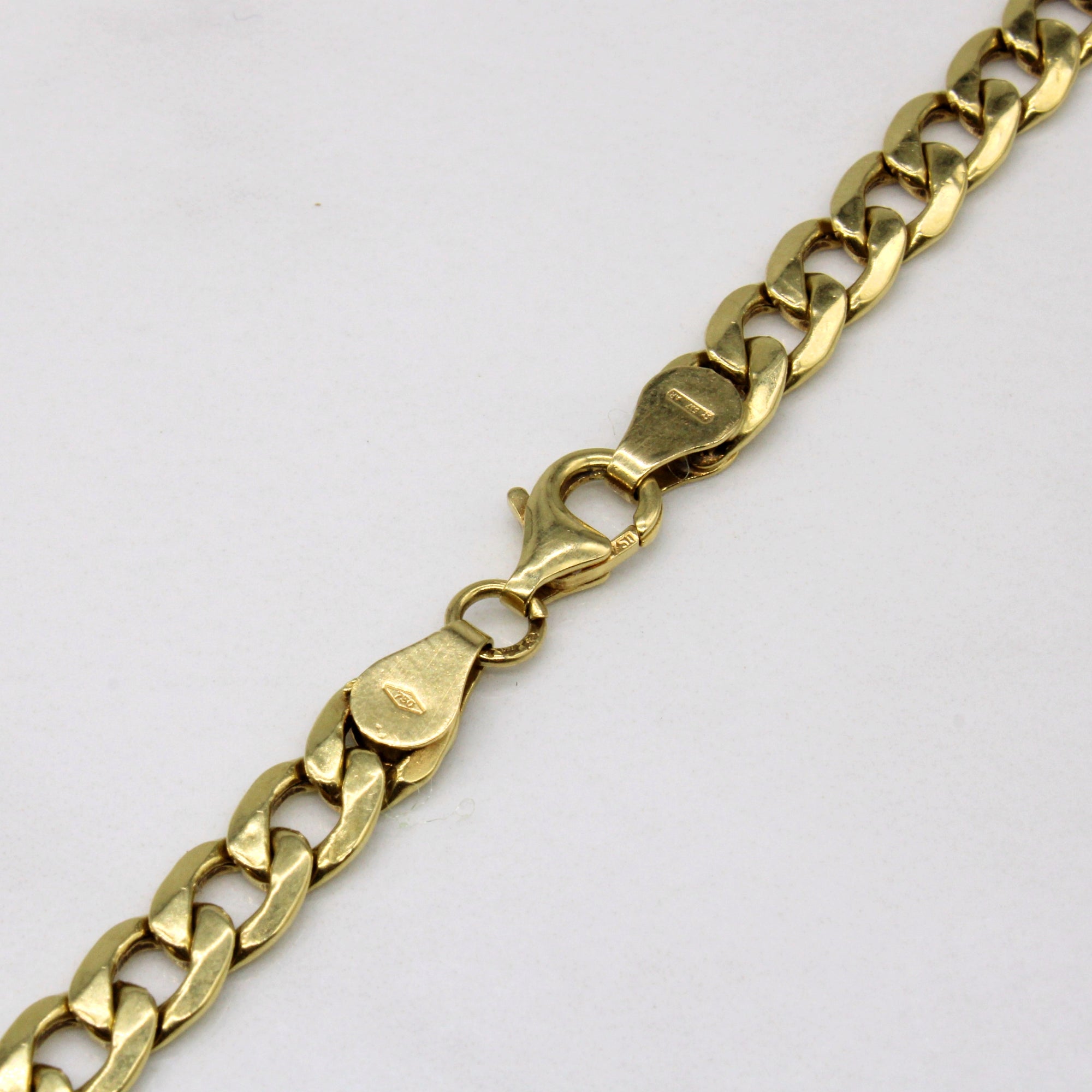 18k Yellow Gold Curb Link Chain | 20