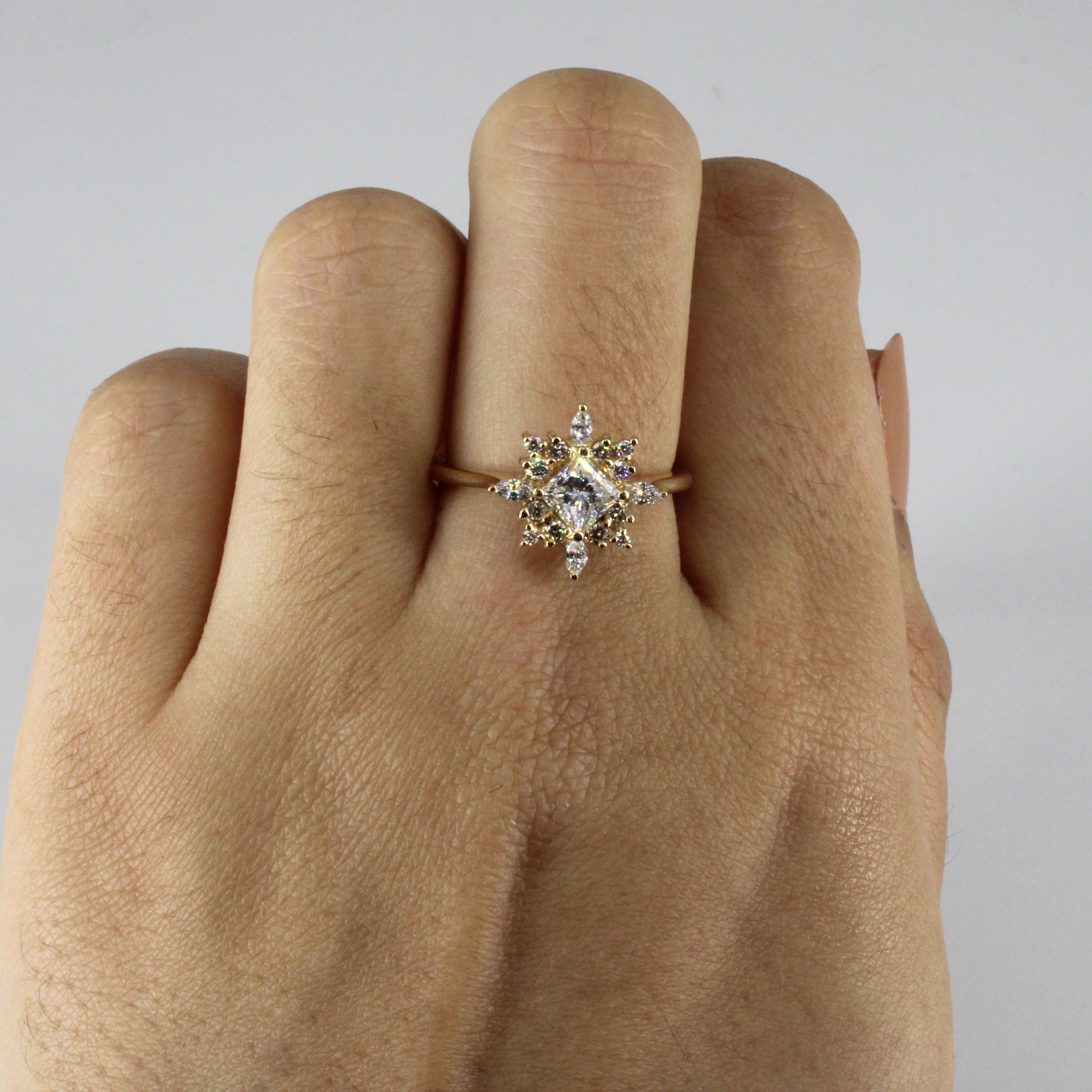 Multi Diamond Cocktail Ring | 0.77ctw | SZ 7.25 |