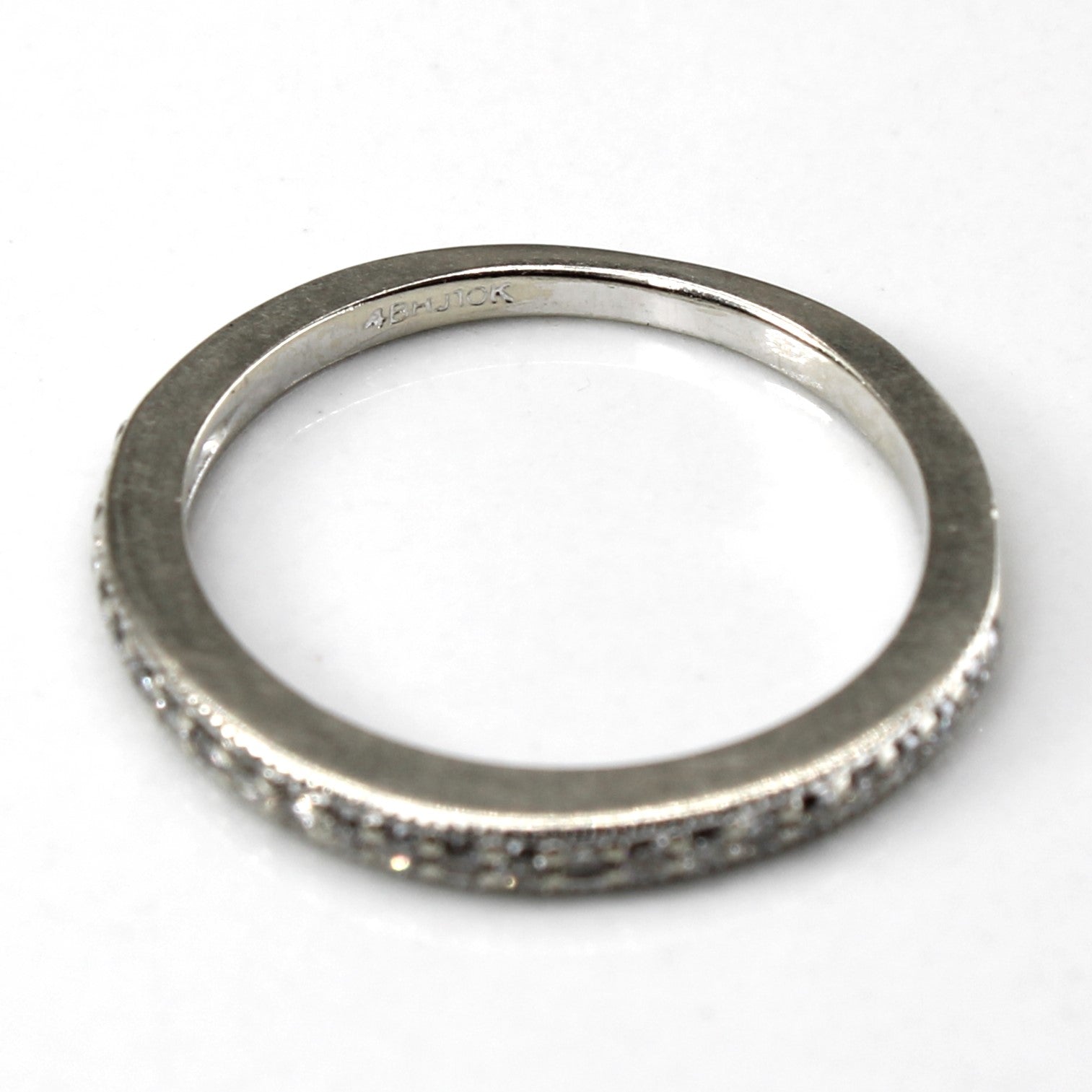 Pave Diamond White Gold Ring | 0.25ctw | SZ 4.75 |