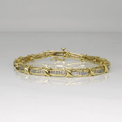 Channel Set Diamond Bracelet | 0.50ctw | 7