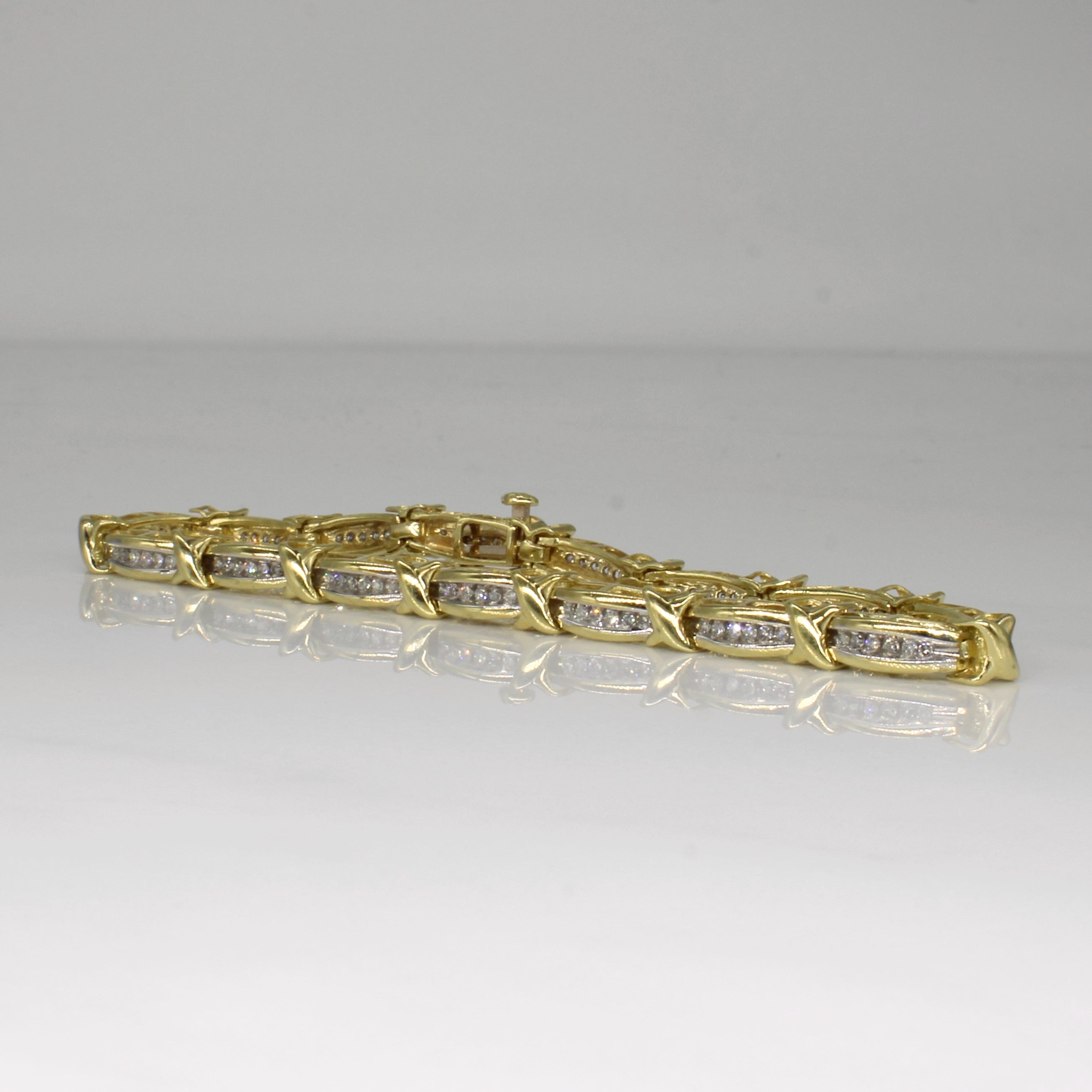 Channel Set Diamond Bracelet | 0.50ctw | 7" |