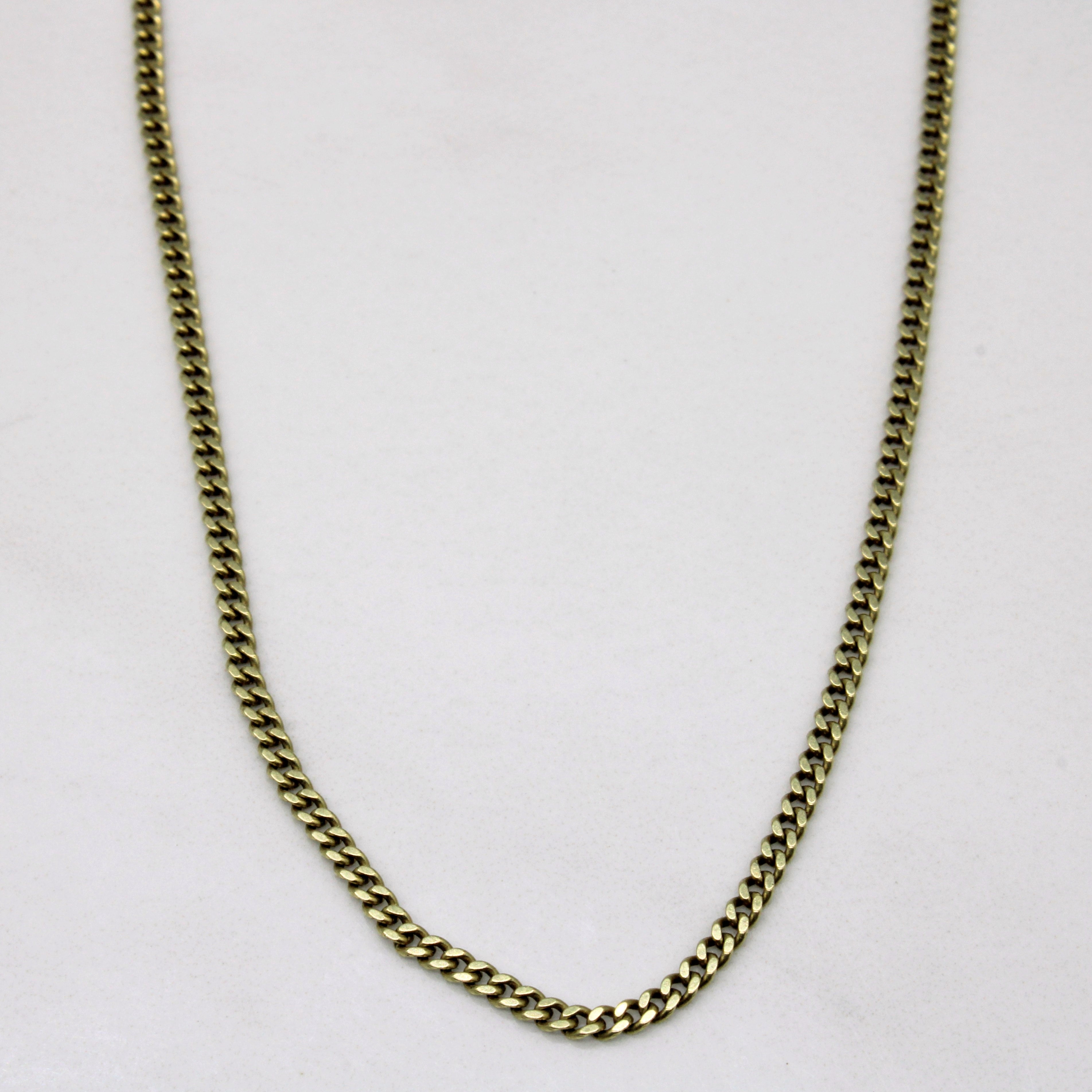 14k Yellow Gold Cuban Link Chain | 19" |