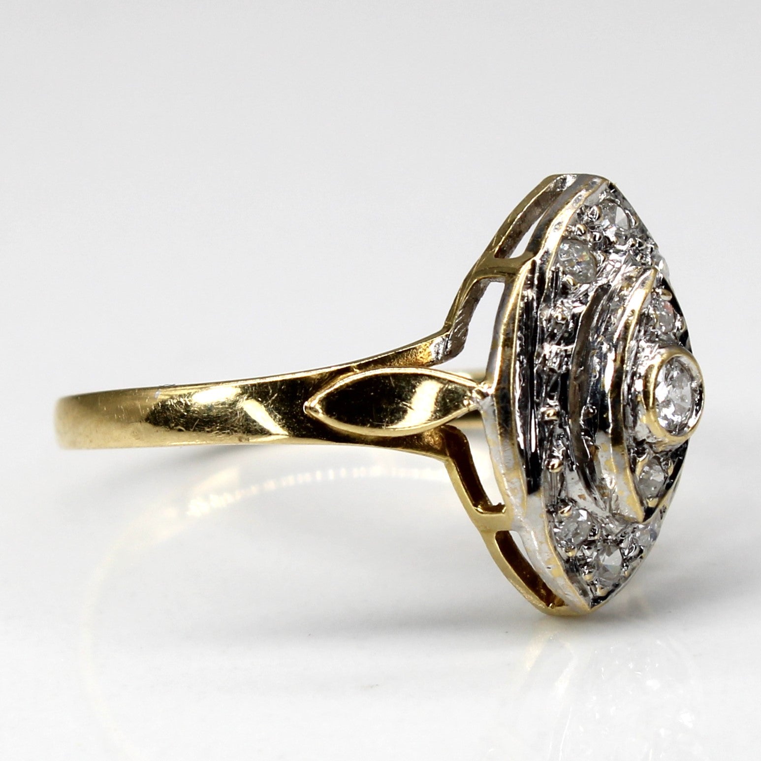 Diamond Cocktail Ring | 0.12ctw | SZ 7.5 |