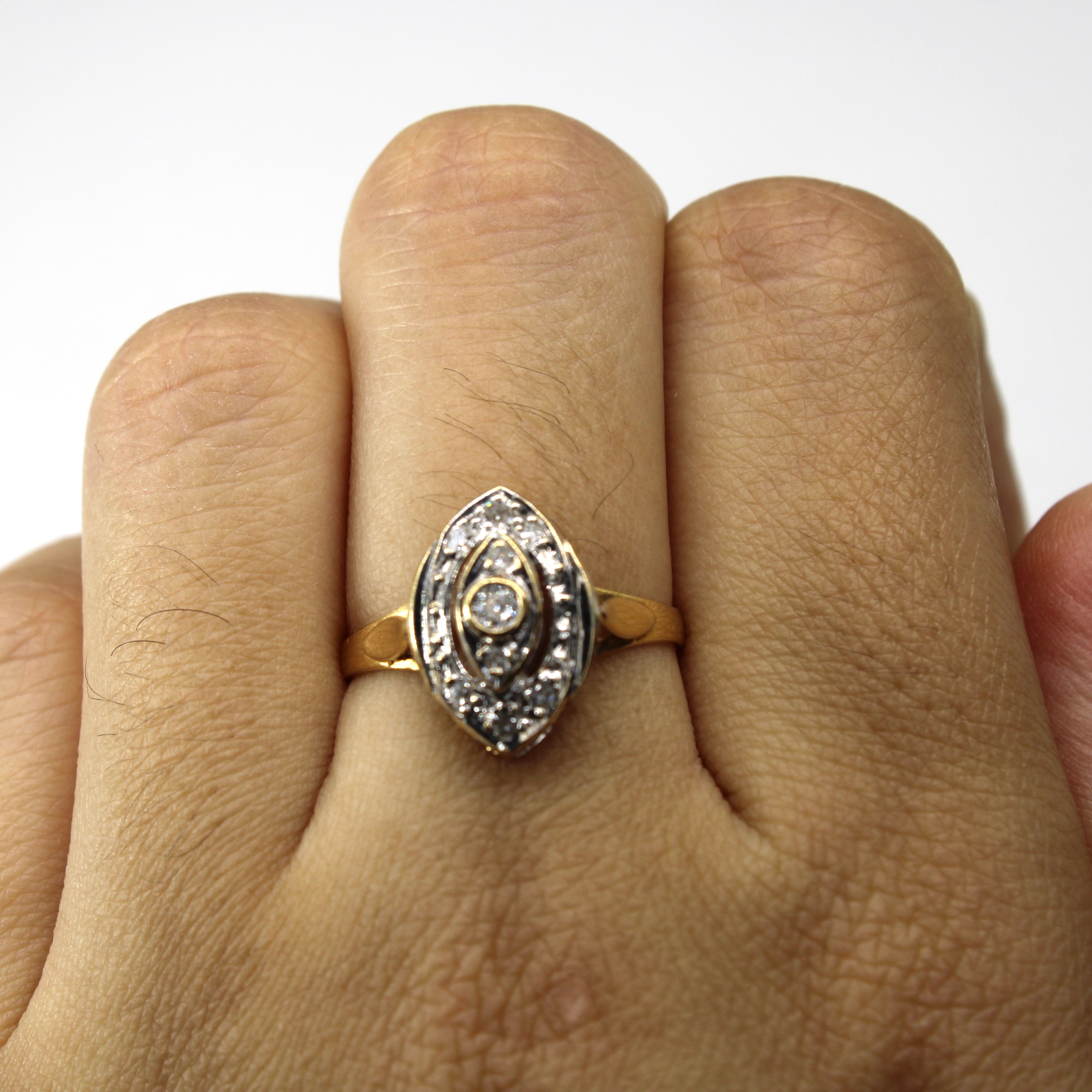 Diamond Cocktail Ring | 0.12ctw | SZ 7.5 |