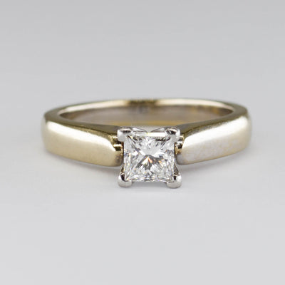 Solitaire Princess Diamond Engagement Ring | 0.45ct | SZ 4.5 |