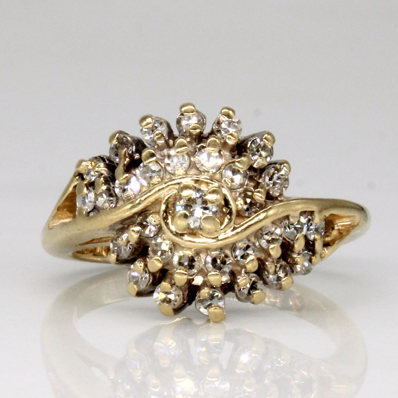 Bague cascade de diamants | 0,33 ct | Taille 5 | 