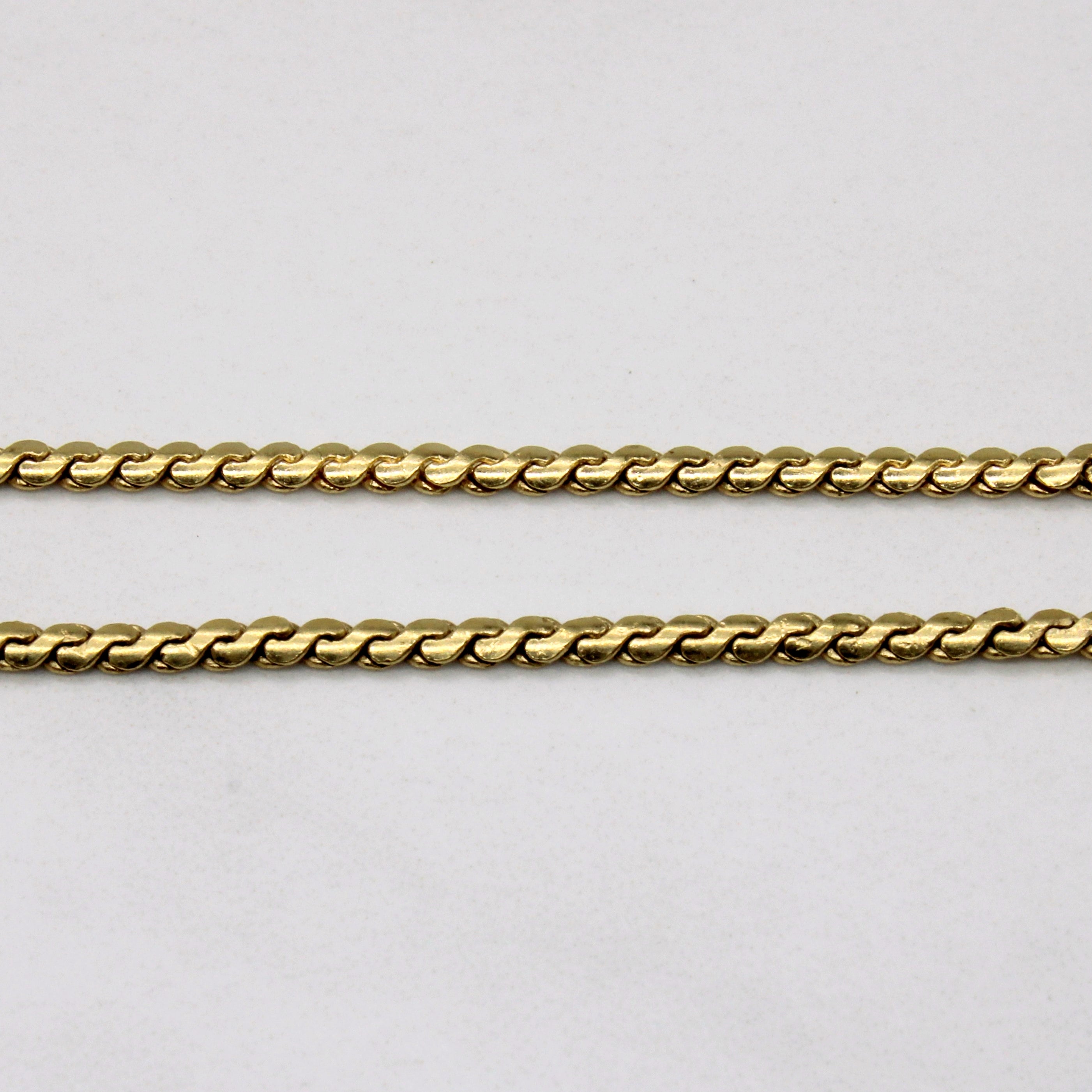 18k Yellow Gold S Link Chain | 20" |