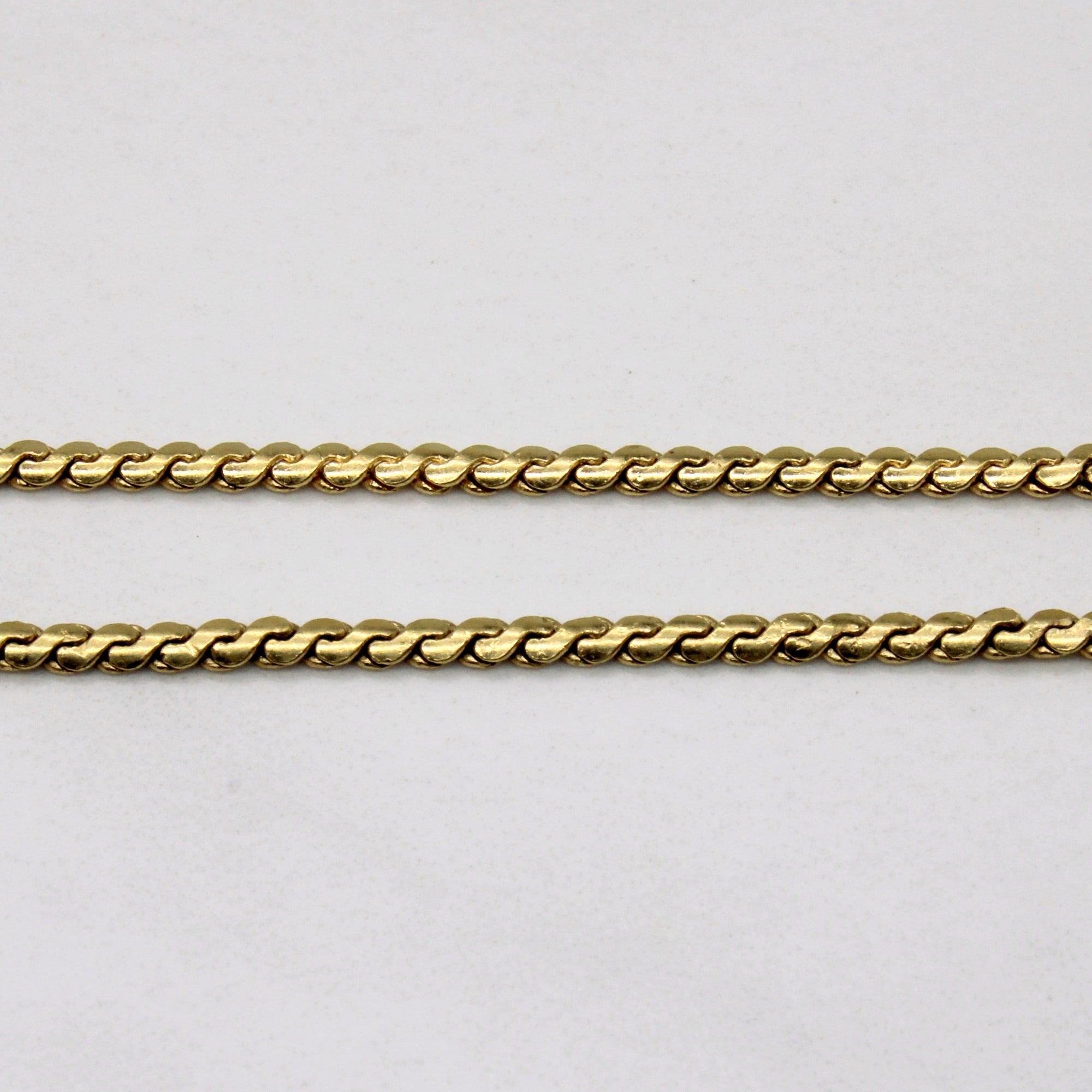 18k Yellow Gold S Link Chain | 20